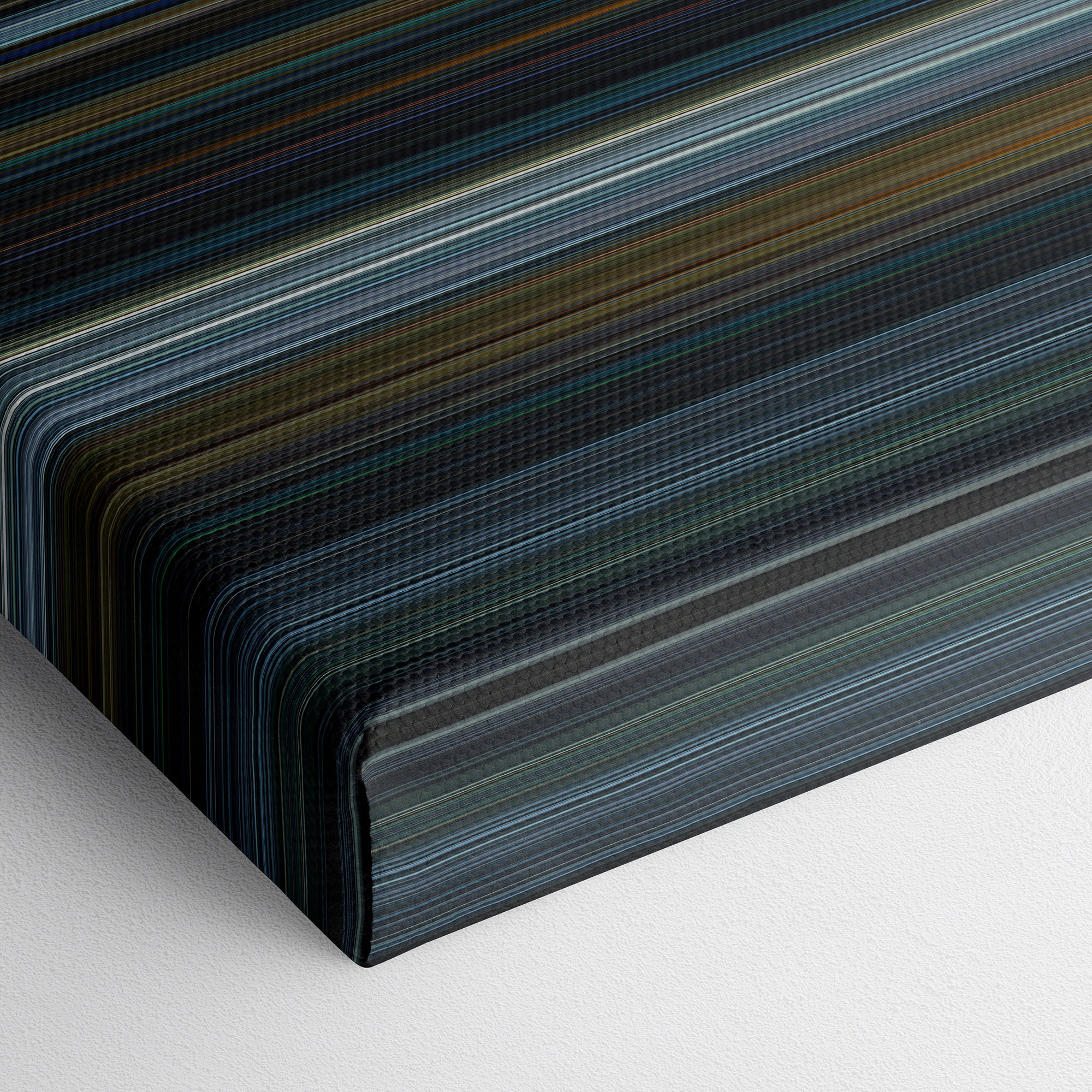 Prometheus (2012) CineSpectrum Color Spectrum Canvas Print - Close Up of Bottom of Print