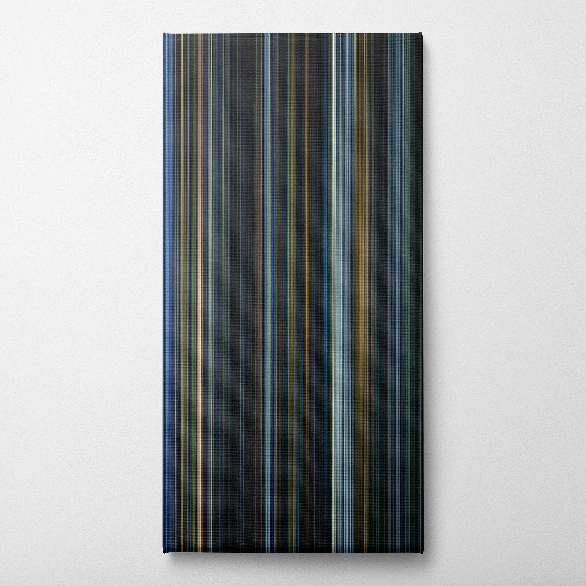Prometheus (2012) CineSpectrum Color Spectrum Canvas Print - Vertical on Wall