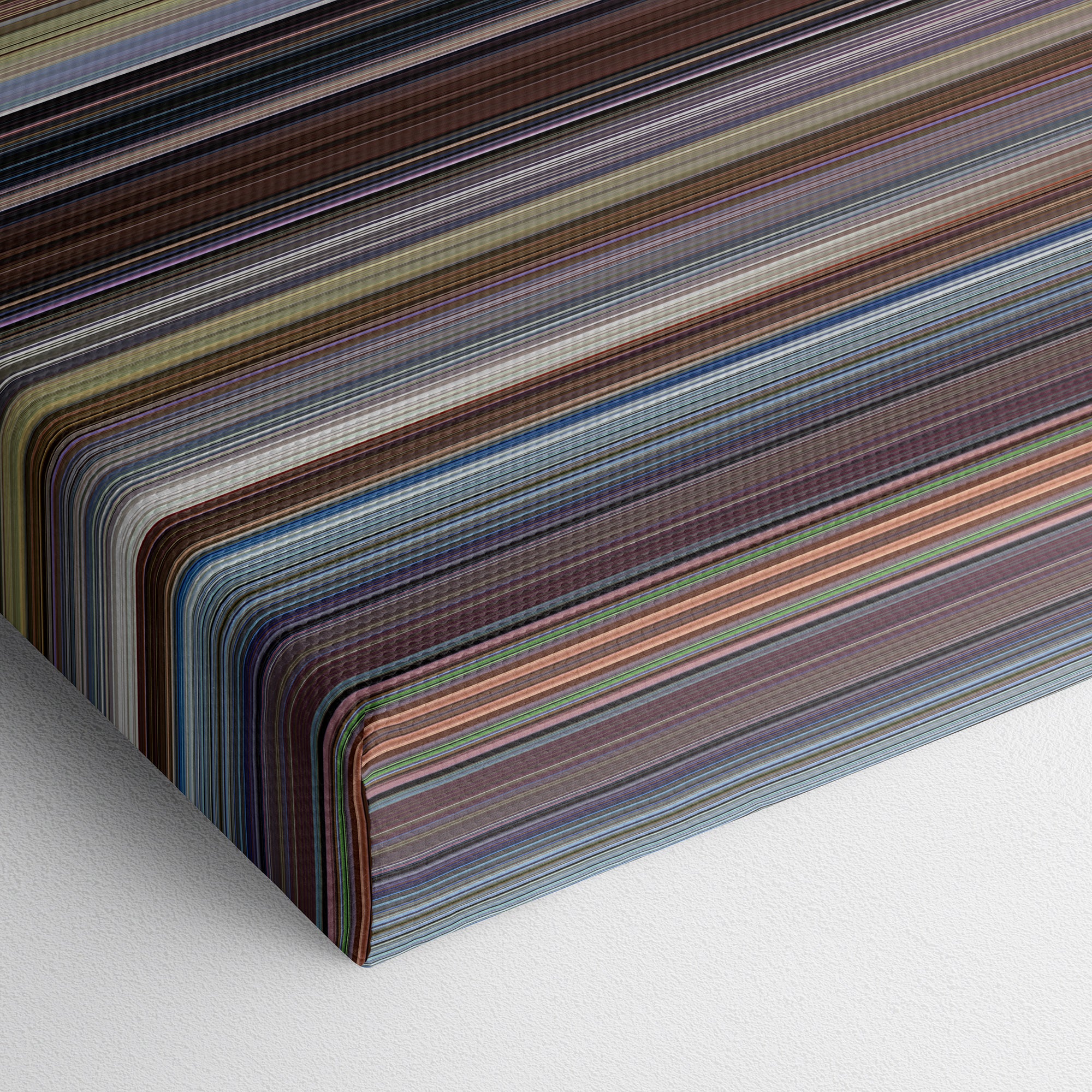 Raising Arizona (1987) CineSpectrum Color Spectrum Canvas Print - Close Up of Bottom of Print