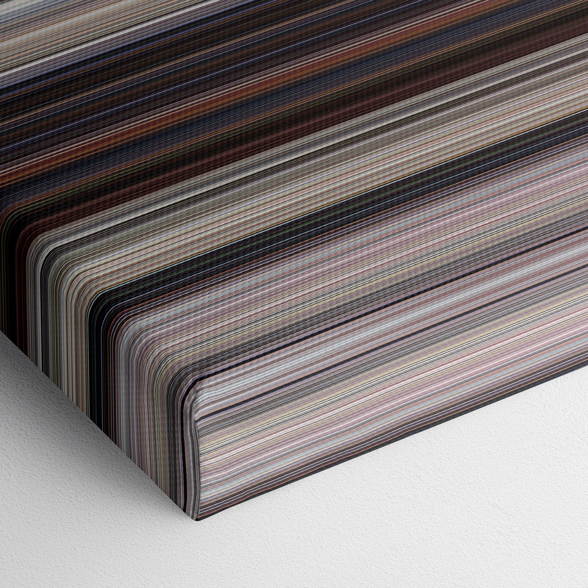 Rambo III (1988) CineSpectrum Color Spectrum Canvas Print - Close Up of Bottom of Print