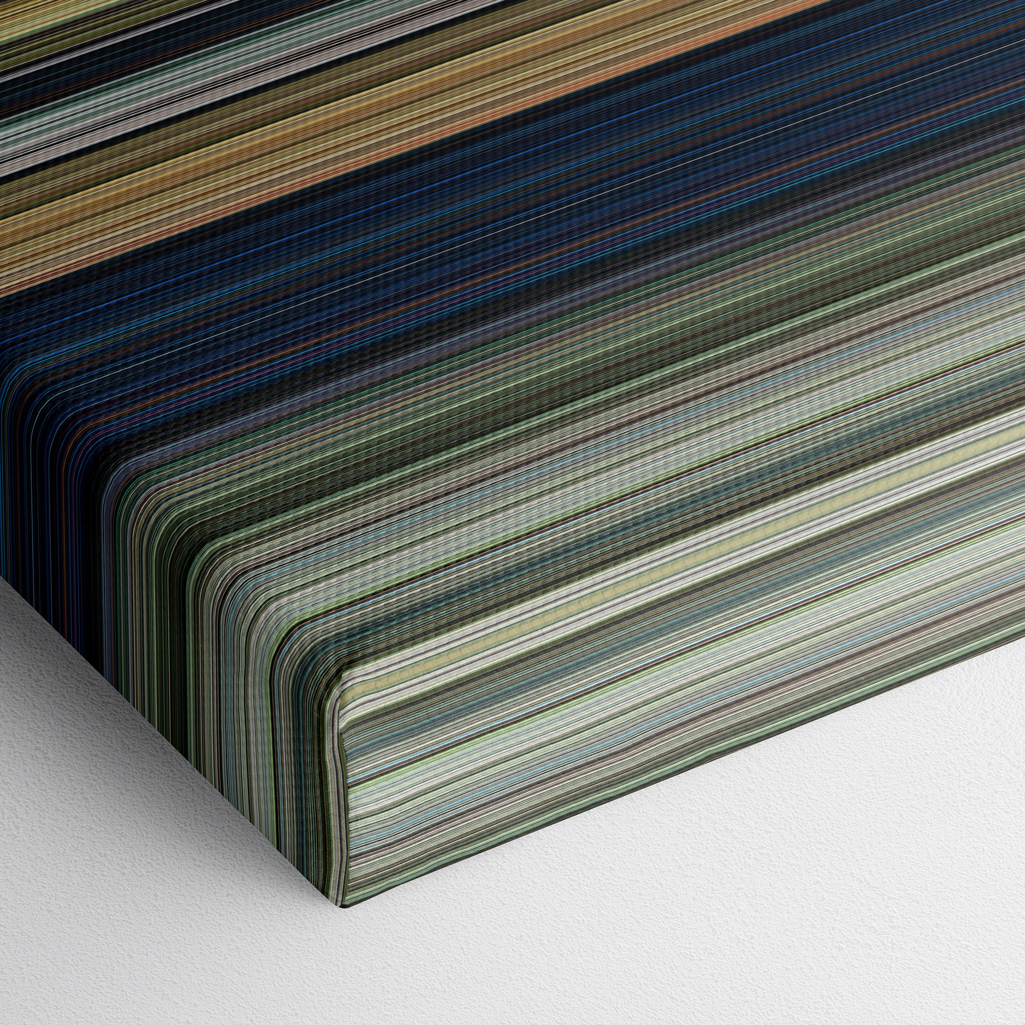 Rambo (2008) CineSpectrum Color Spectrum Canvas Print - Close Up of Bottom of Print