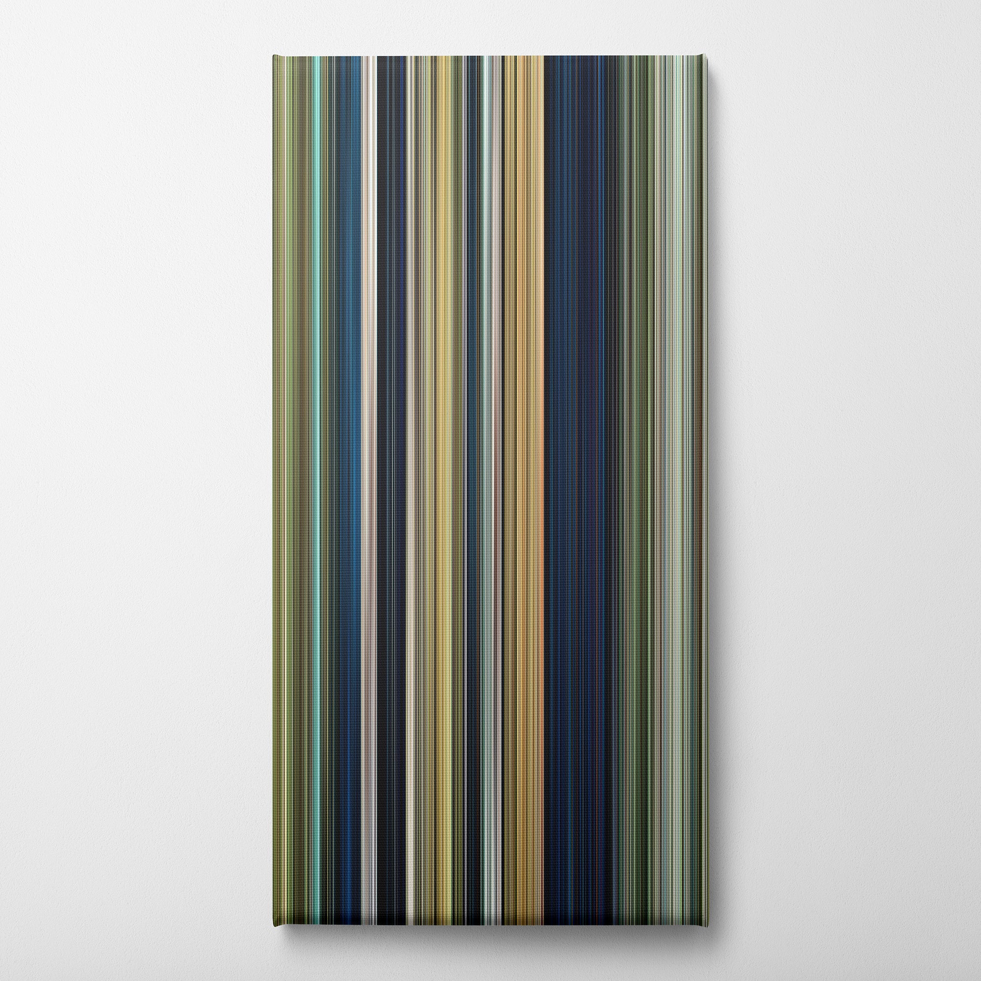 Rambo (2008) CineSpectrum Color Spectrum Canvas Print - Vertical on Wall