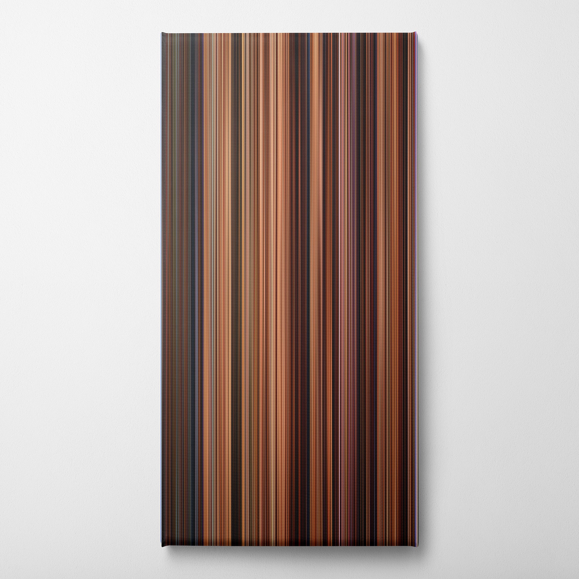 Ratatouille (2007) CineSpectrum Color Spectrum Canvas Print - Vertical on Wall