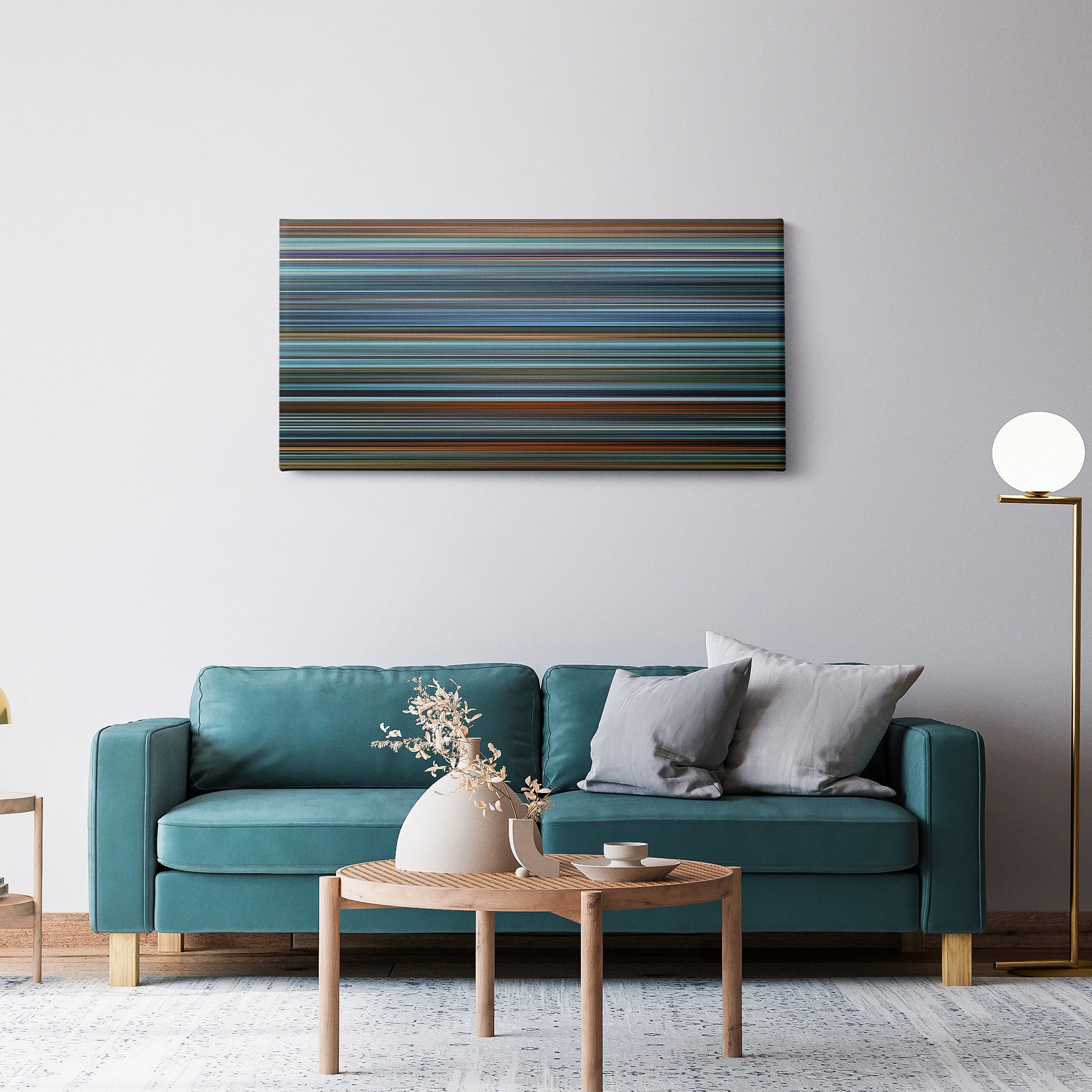 Red Dragon (2002) CineSpectrum Color Spectrum Canvas Print - Hanging Horizontal on Wall in Room