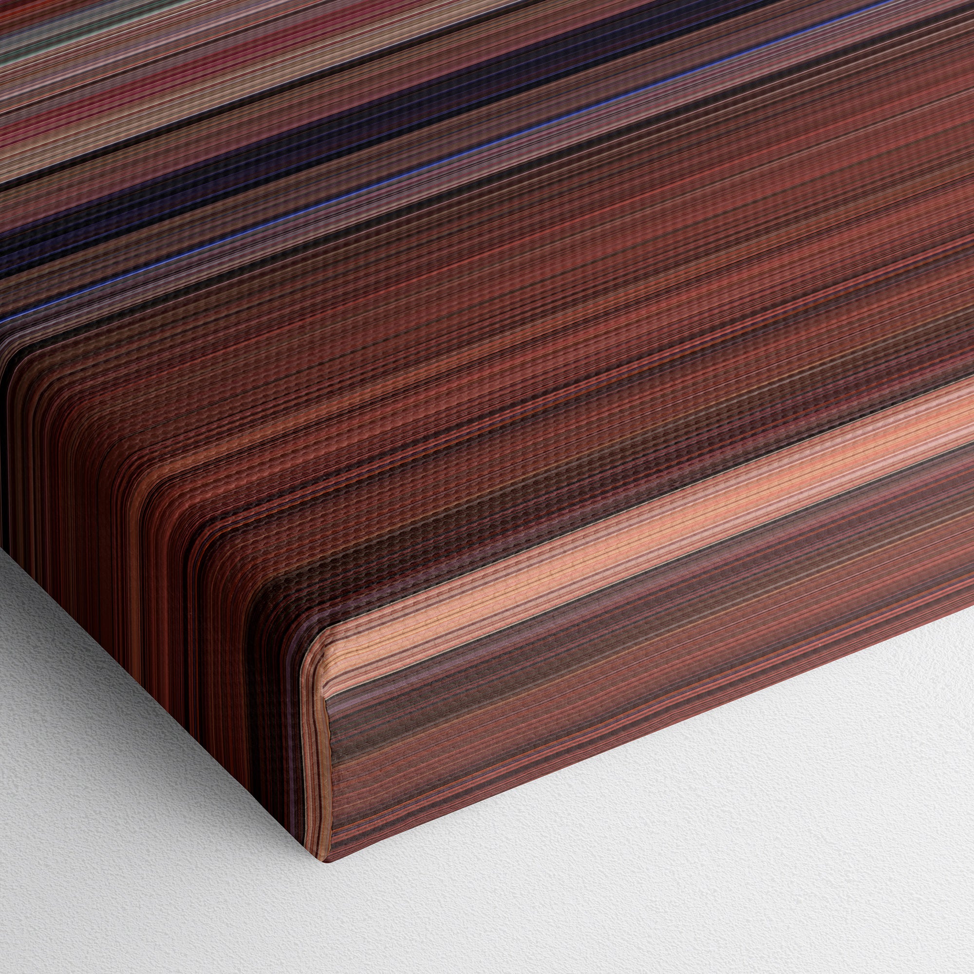 Romy and Michelle's High School Reunion (1997) CineSpectrum Color Spectrum Canvas Print - Close Up of Bottom of Print