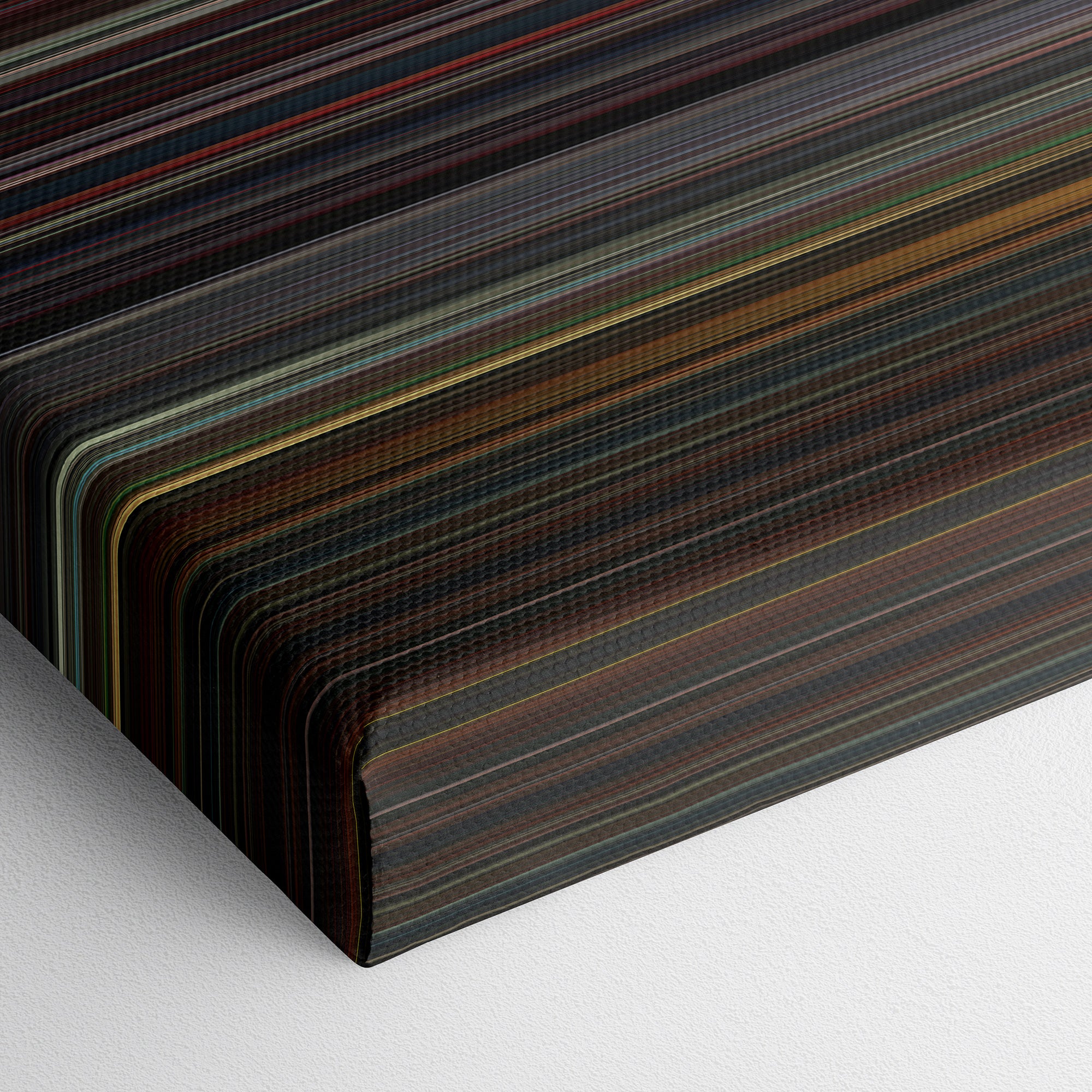 Santa Sangre (1989) CineSpectrum Color Spectrum Canvas Print - Close Up of Bottom of Print
