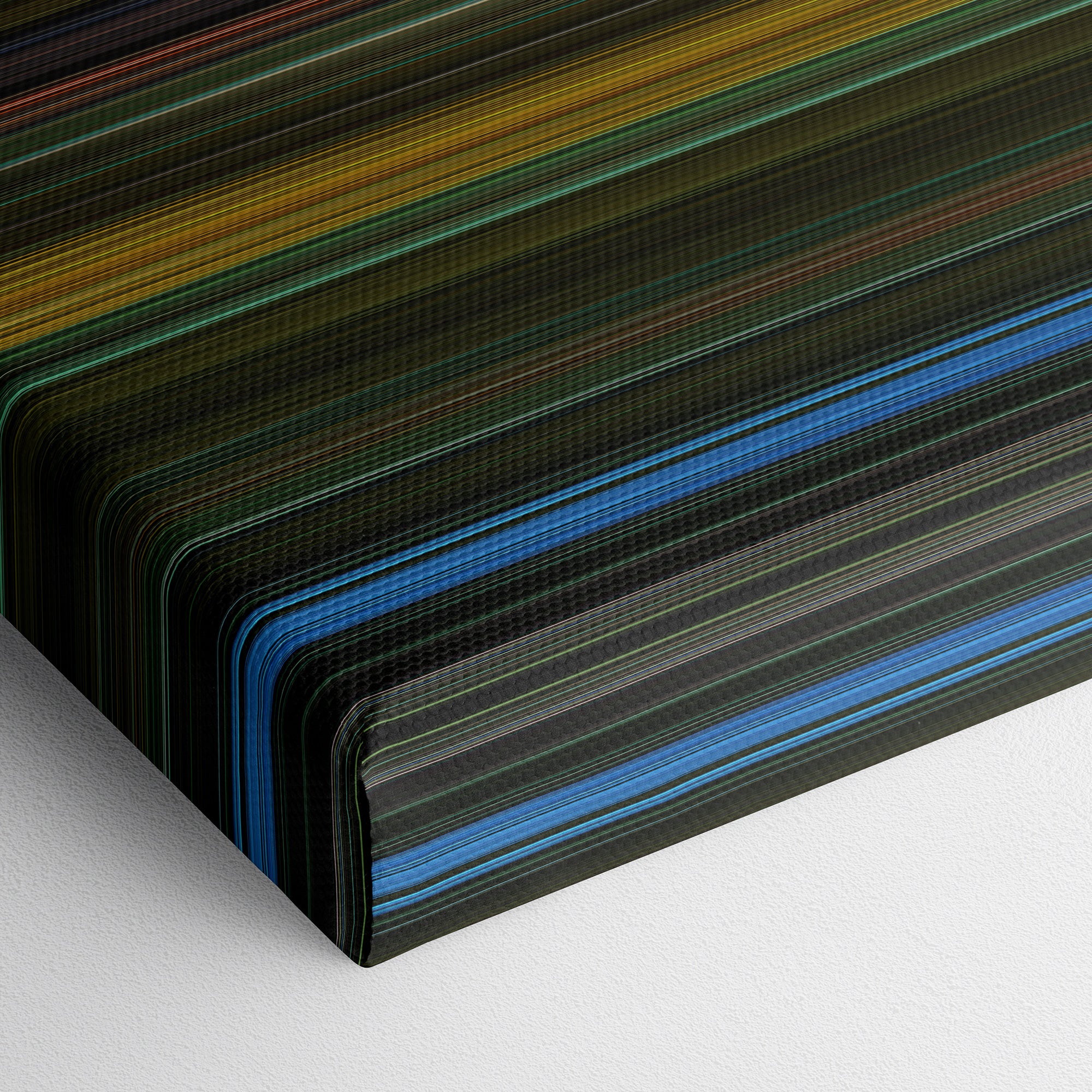 Saw II (2005) CineSpectrum Color Spectrum Canvas Print - Close Up of Bottom of Print