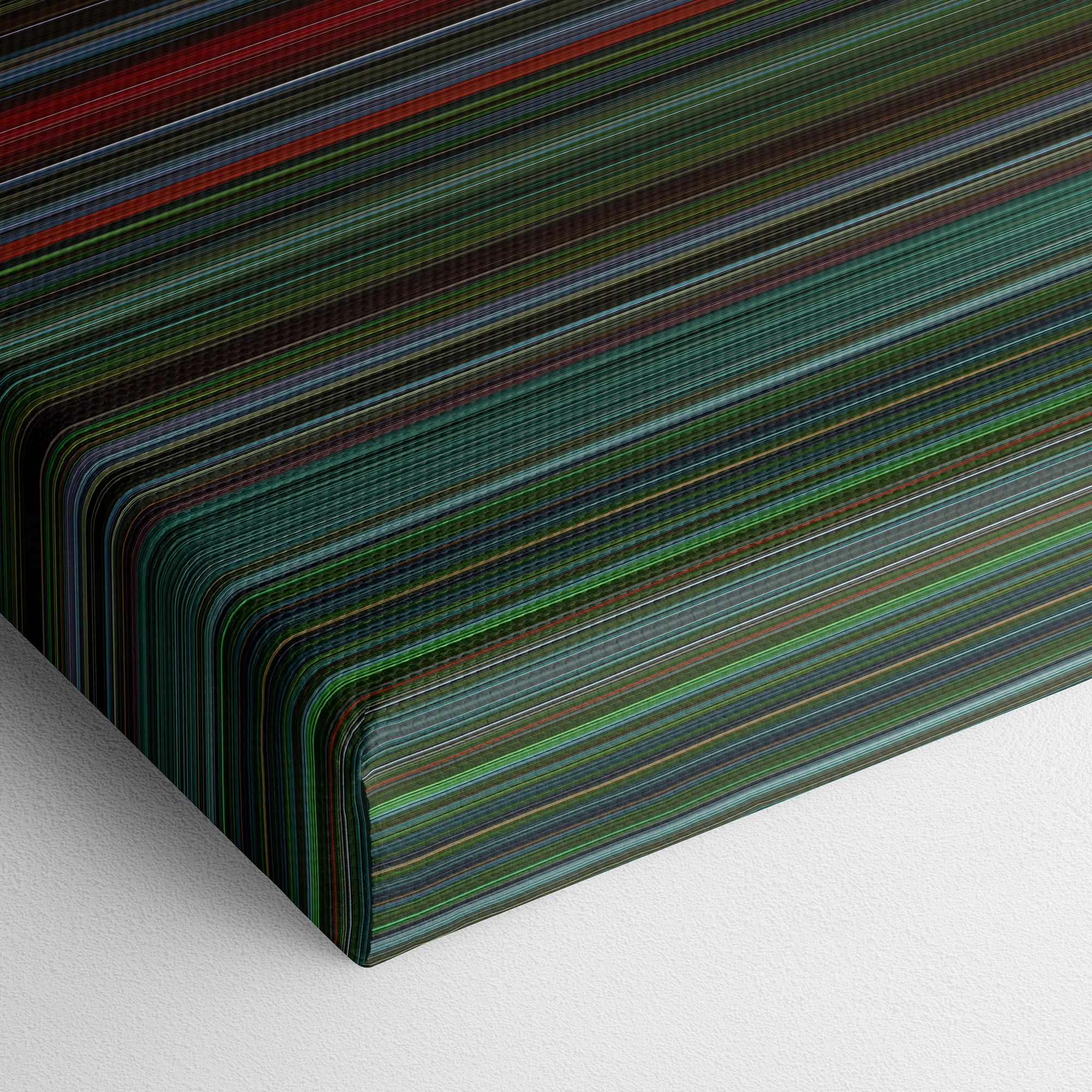 Saw IV (2007) CineSpectrum Color Spectrum Canvas Print - Close Up of Bottom of Print