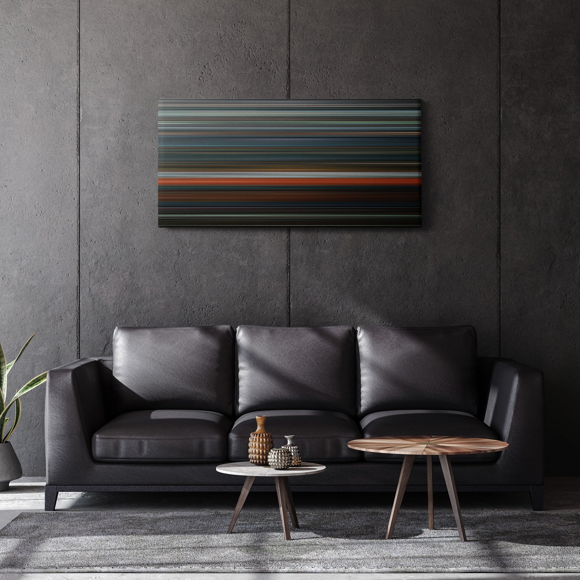 Saw VI (2009) CineSpectrum Color Spectrum Canvas Print - Hanging Horizontal on Wall in Room