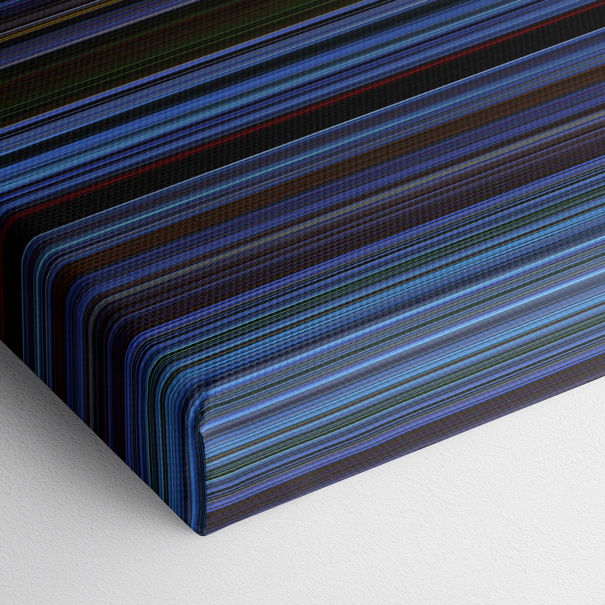 Saw (2004) CineSpectrum Color Spectrum Canvas Print - Close Up of Bottom of Print