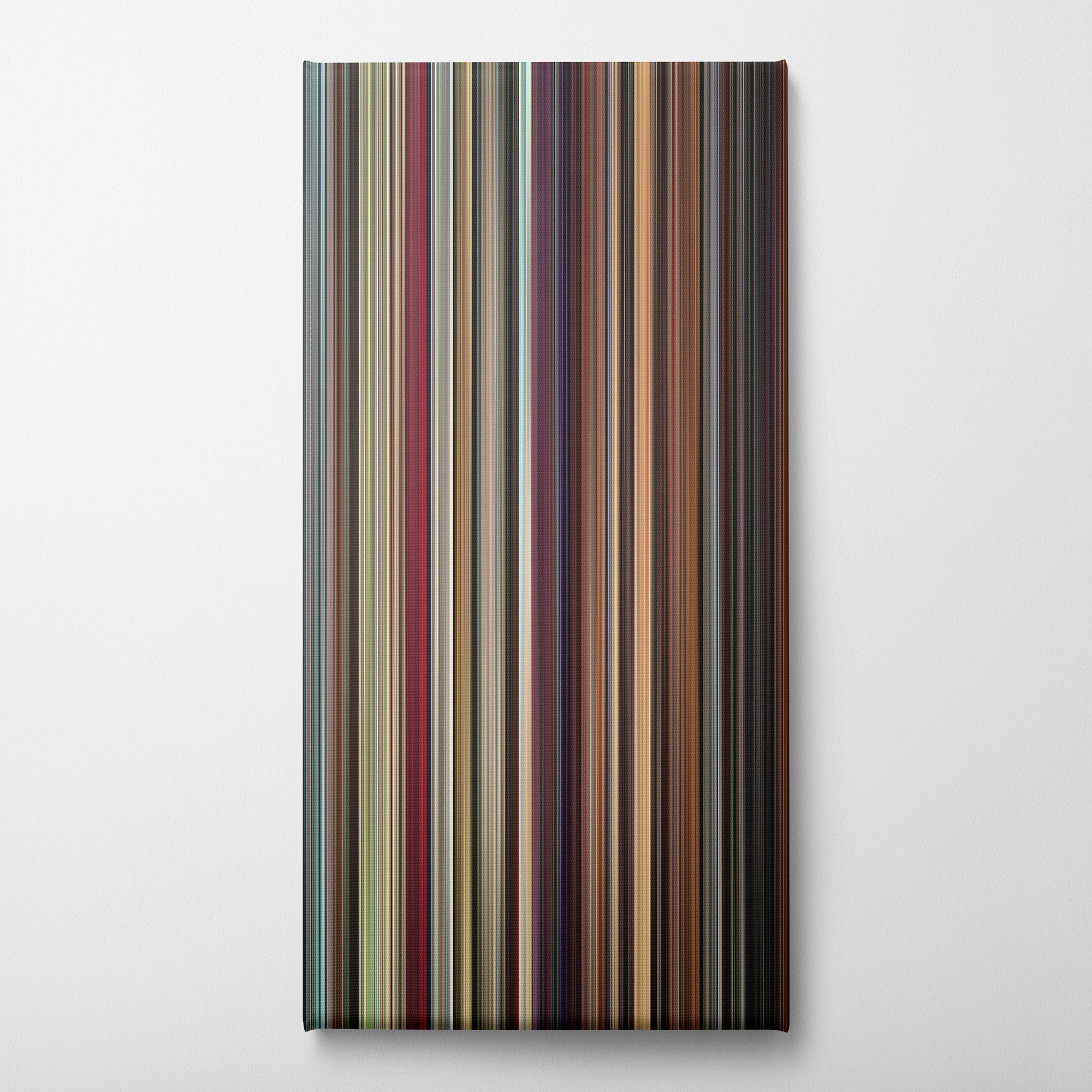Scarface (1983) CineSpectrum Color Spectrum Canvas Print - Vertical on Wall