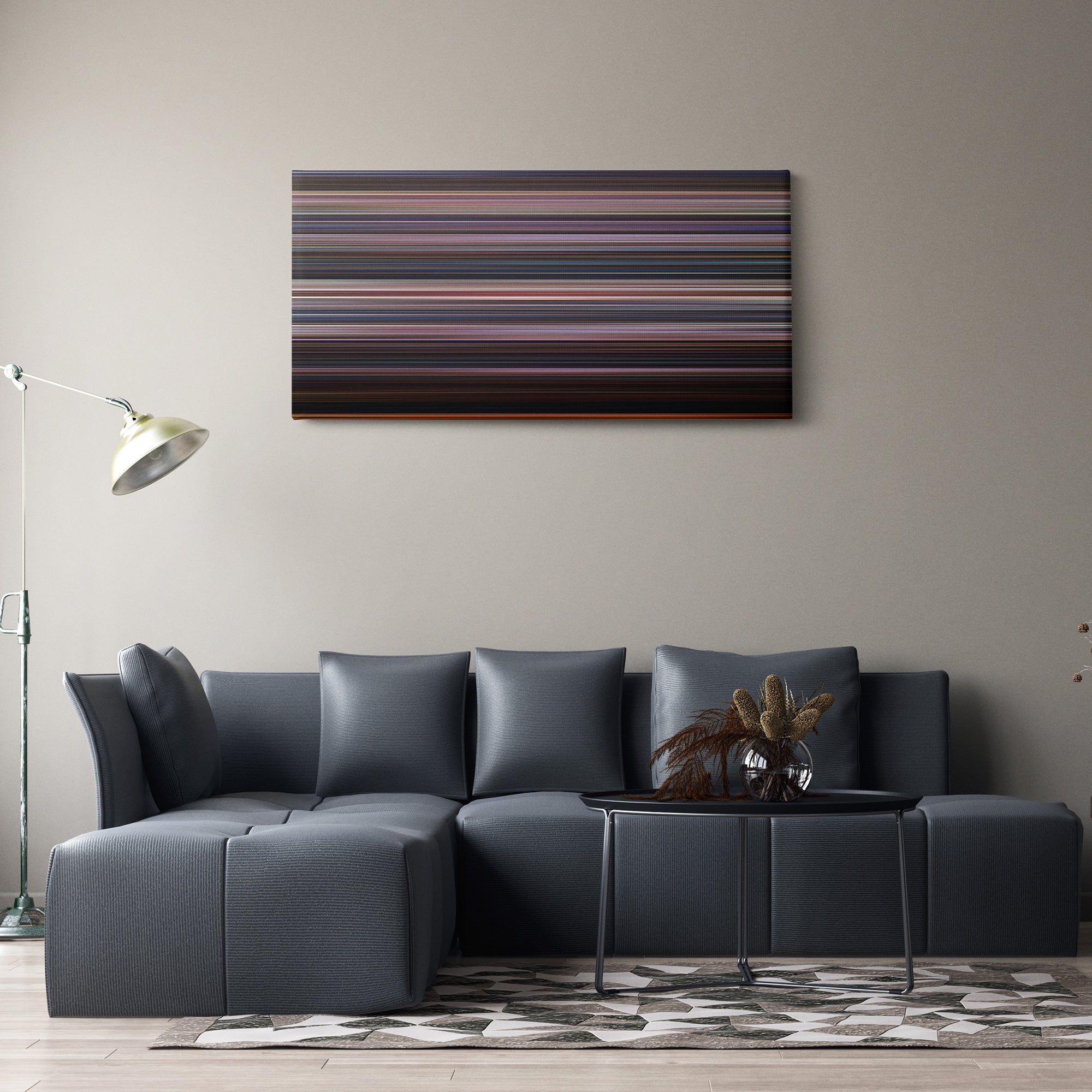 Scream 3 (2000) CineSpectrum Color Spectrum Canvas Print - Hanging Horizontal on Wall in Room