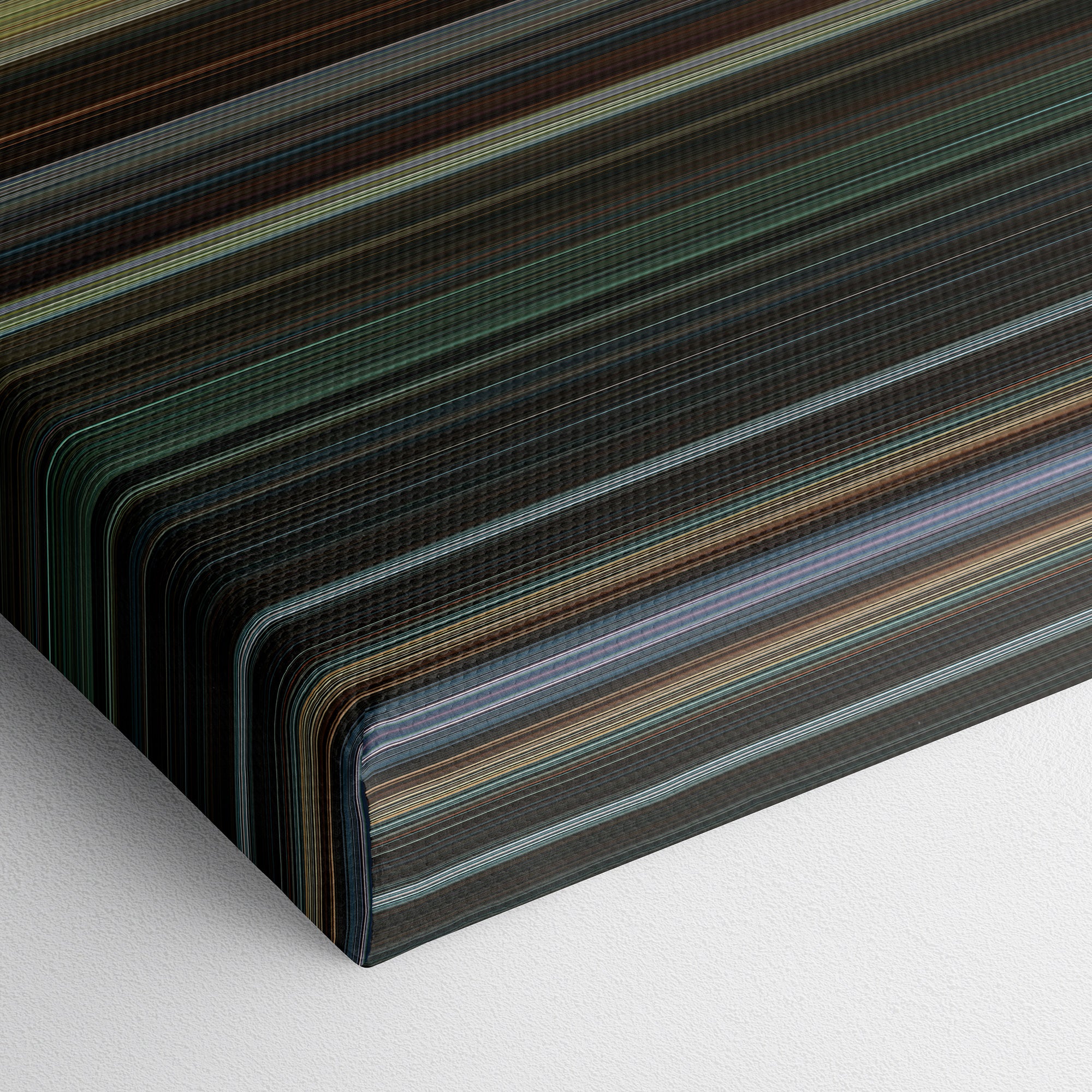 Scream VI (2023) CineSpectrum Color Spectrum Canvas Print - Close Up of Bottom of Print