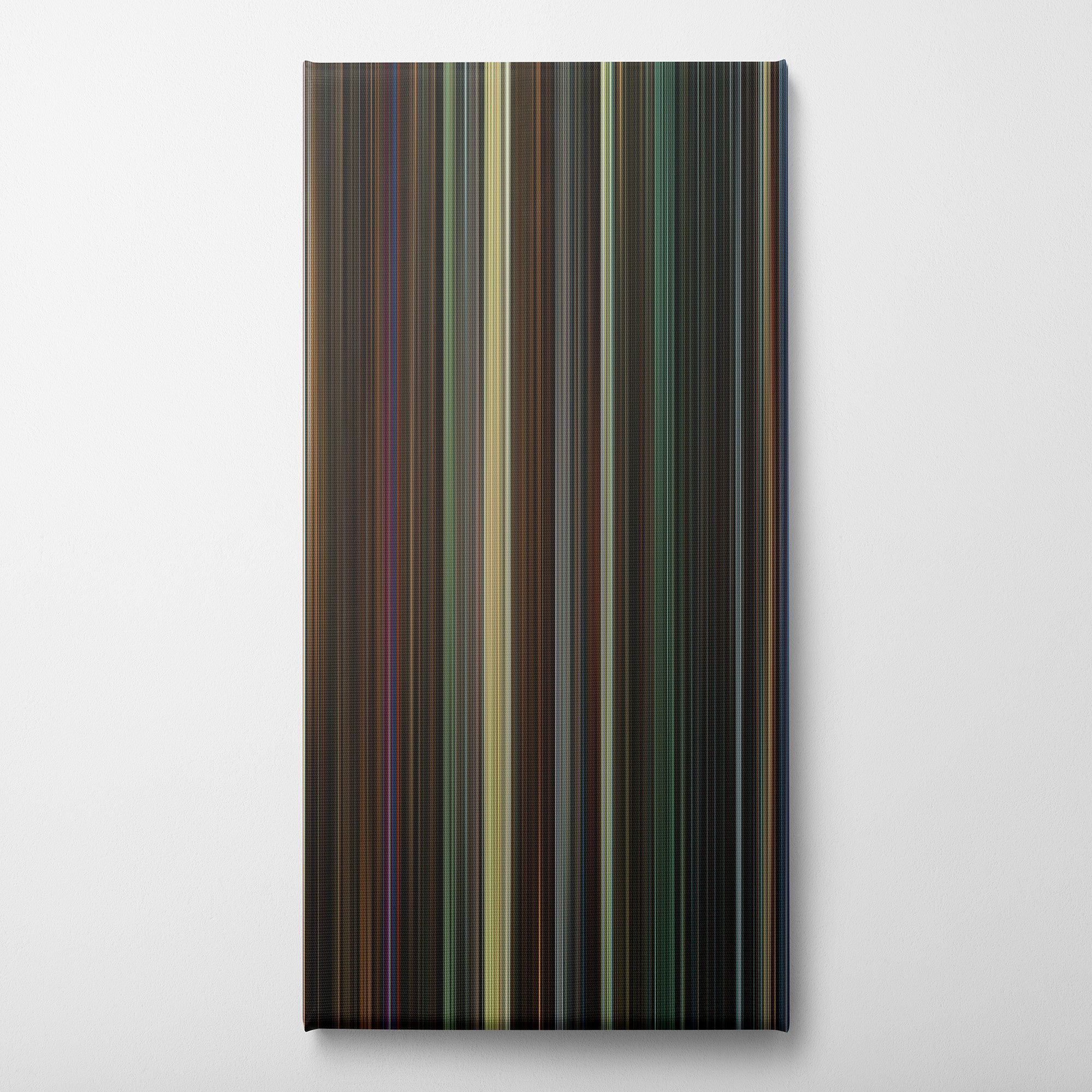 Scream VI (2023) CineSpectrum Color Spectrum Canvas Print - Vertical on Wall