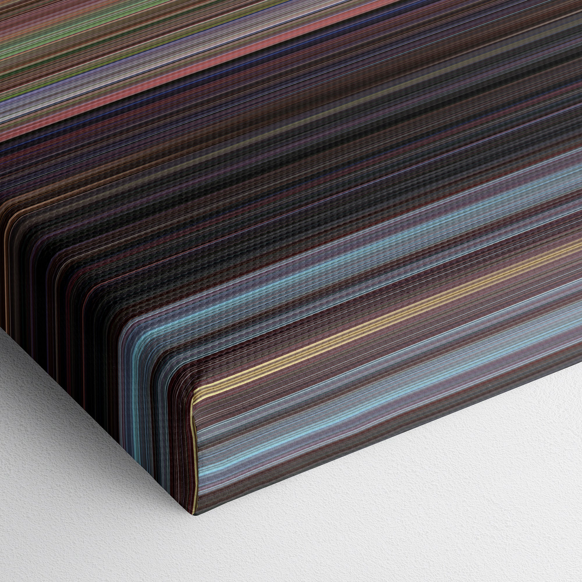 Scream (1996) CineSpectrum Color Spectrum Canvas Print - Close Up of Bottom of Print