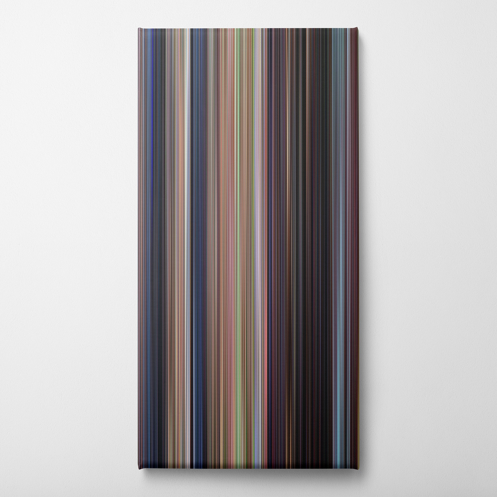 Scream (1996) CineSpectrum Color Spectrum Canvas Print - Vertical on Wall