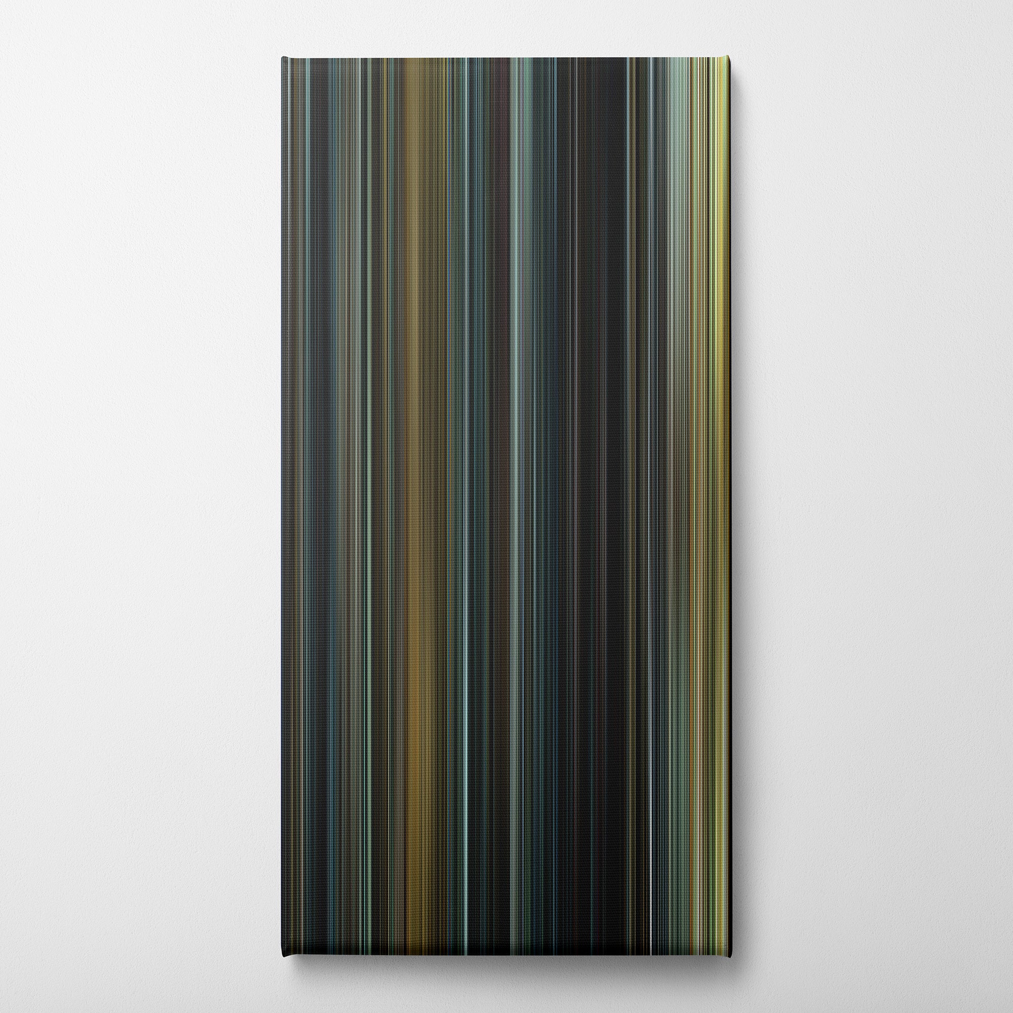 Se7en (1995) CineSpectrum Color Spectrum Canvas Print - Vertical on Wall
