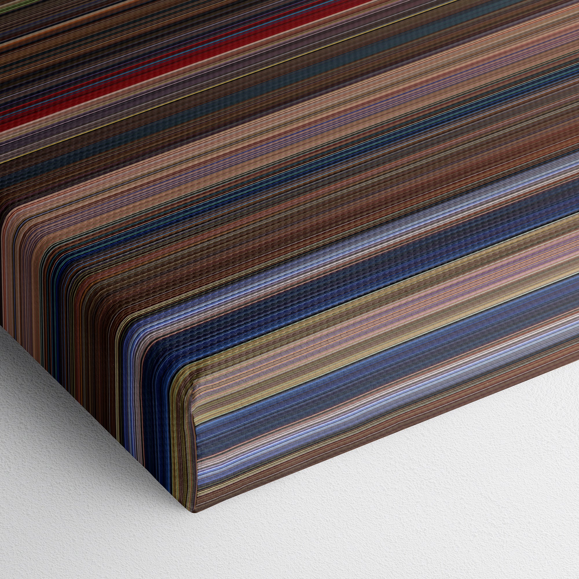 Seed of Chucky (2004) CineSpectrum Color Spectrum Canvas Print - Close Up of Bottom of Print