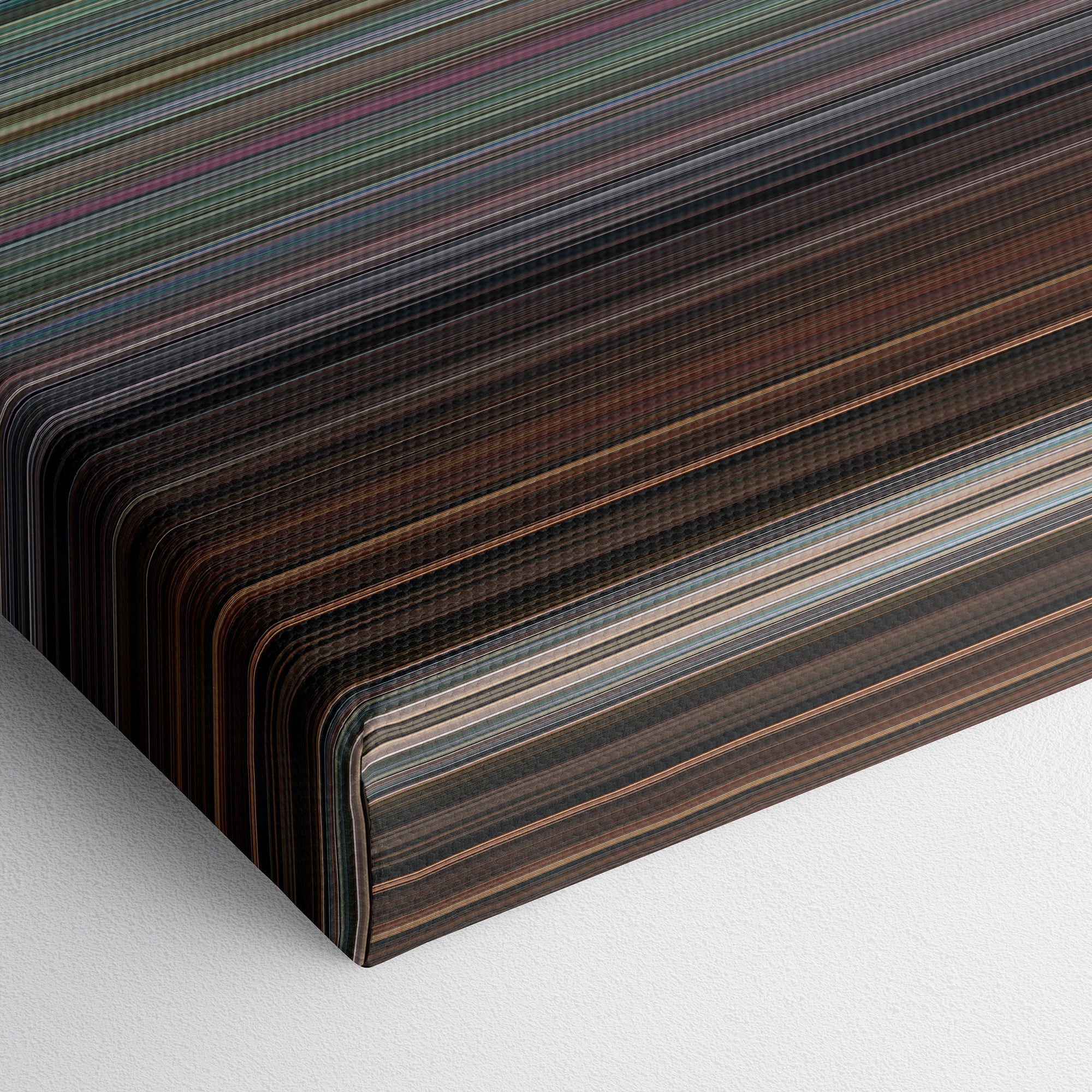 Shaun of the Dead (2004) CineSpectrum Color Spectrum Canvas Print - Close Up of Bottom of Print