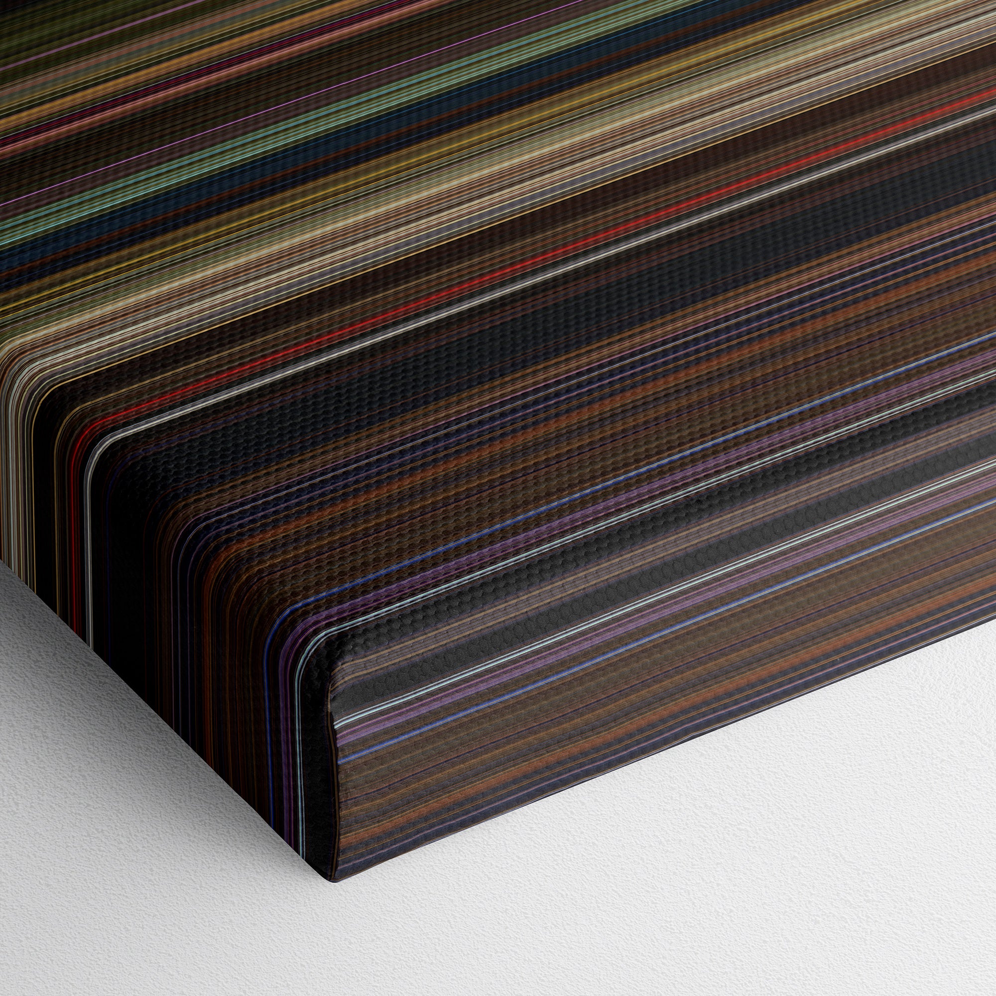 Shrek 2 (2004) CineSpectrum Color Spectrum Canvas Print - Close Up of Bottom of Print