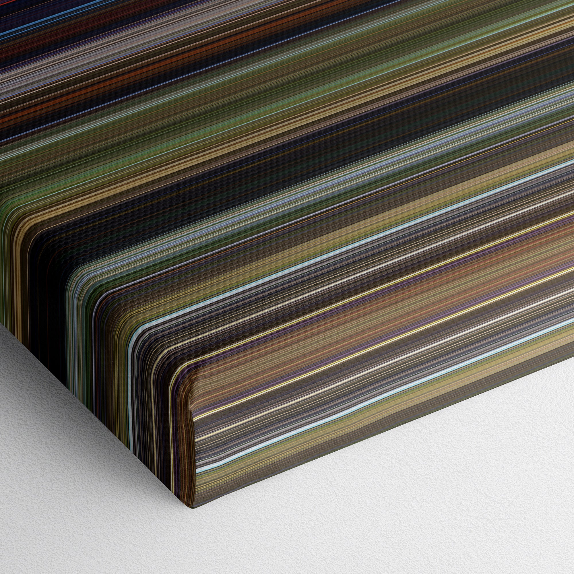 Shrek (2001) CineSpectrum Color Spectrum Canvas Print - Close Up of Bottom of Print