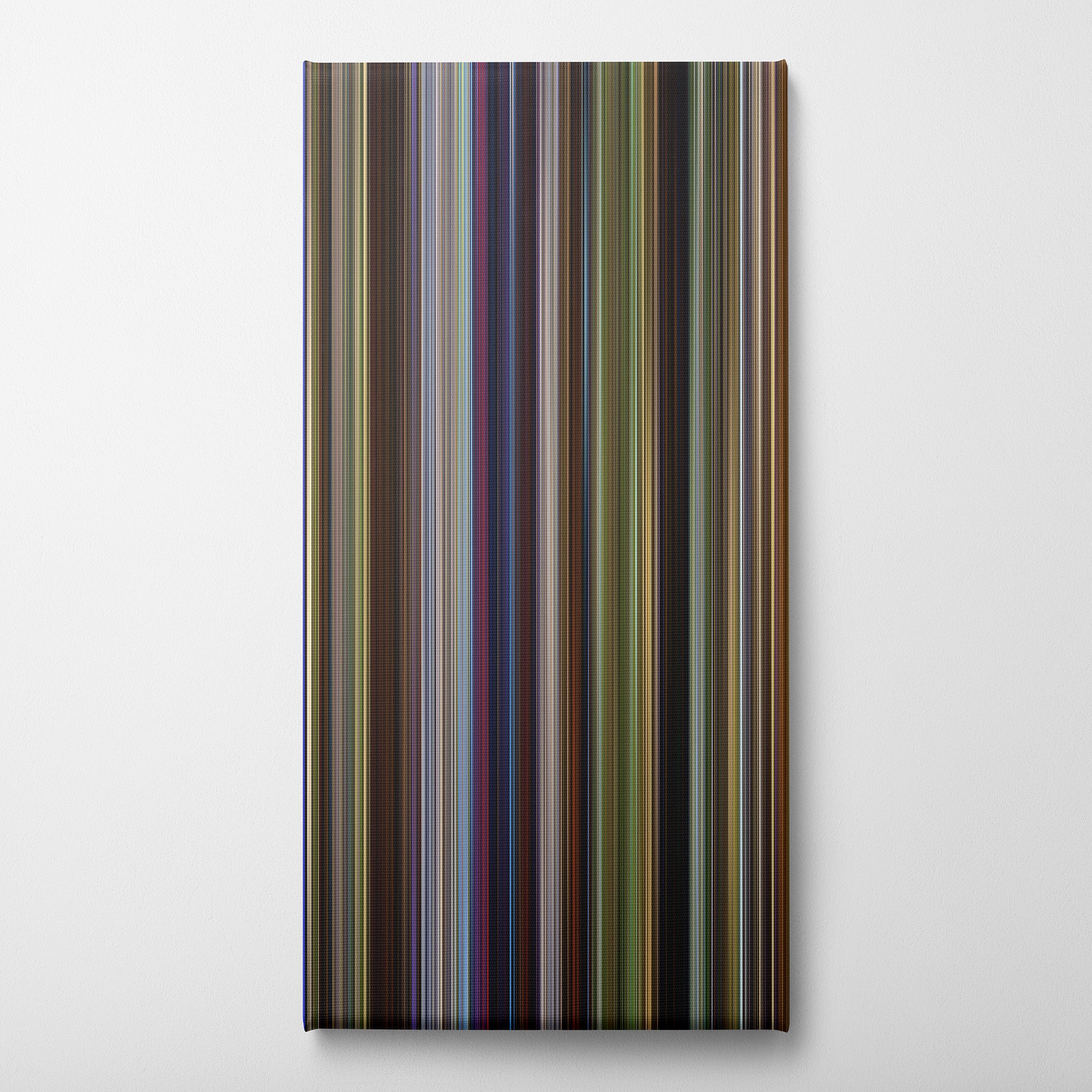 Shrek (2001) CineSpectrum Color Spectrum Canvas Print - Vertical on Wall