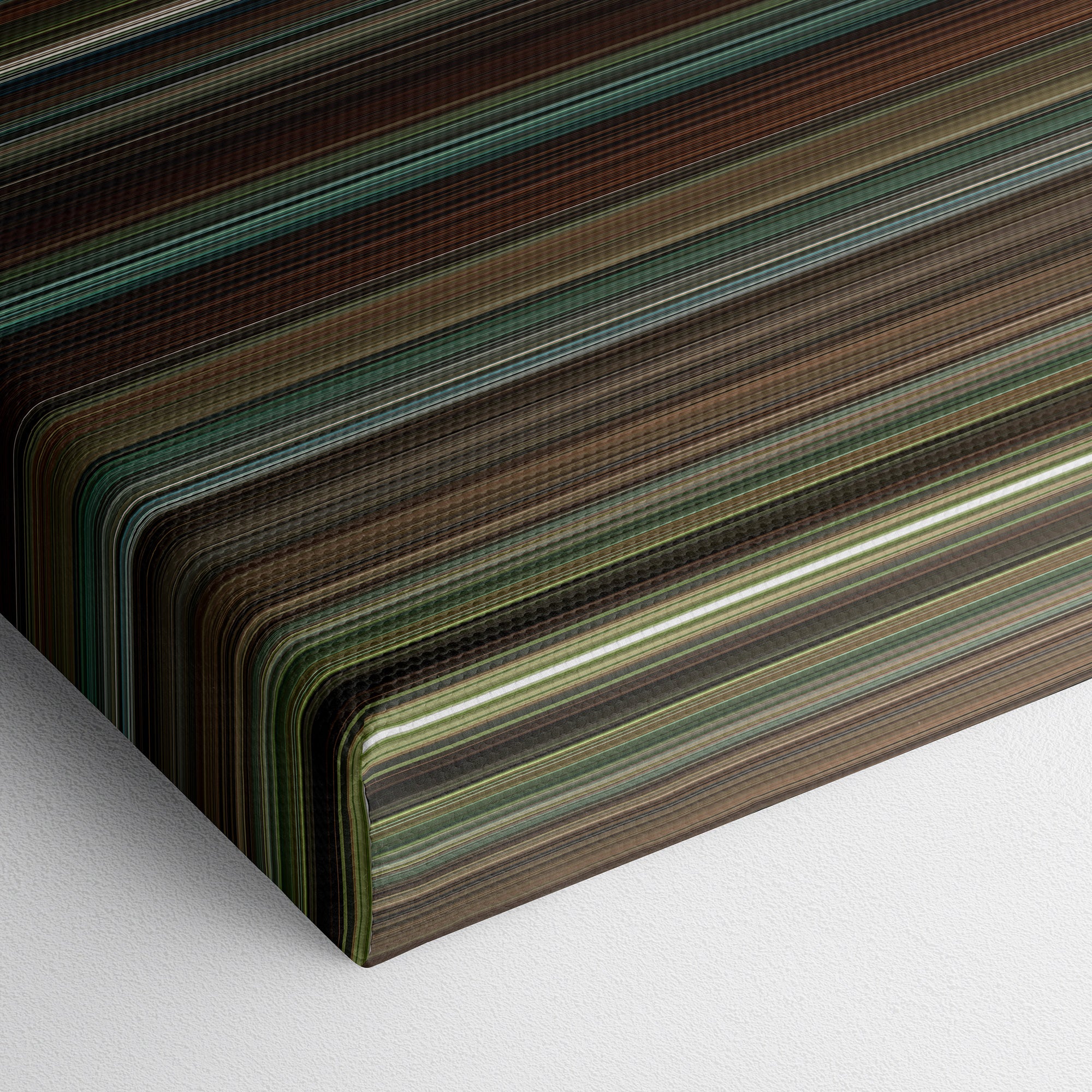 Shutter Island (2010) CineSpectrum Color Spectrum Canvas Print - Close Up of Bottom of Print