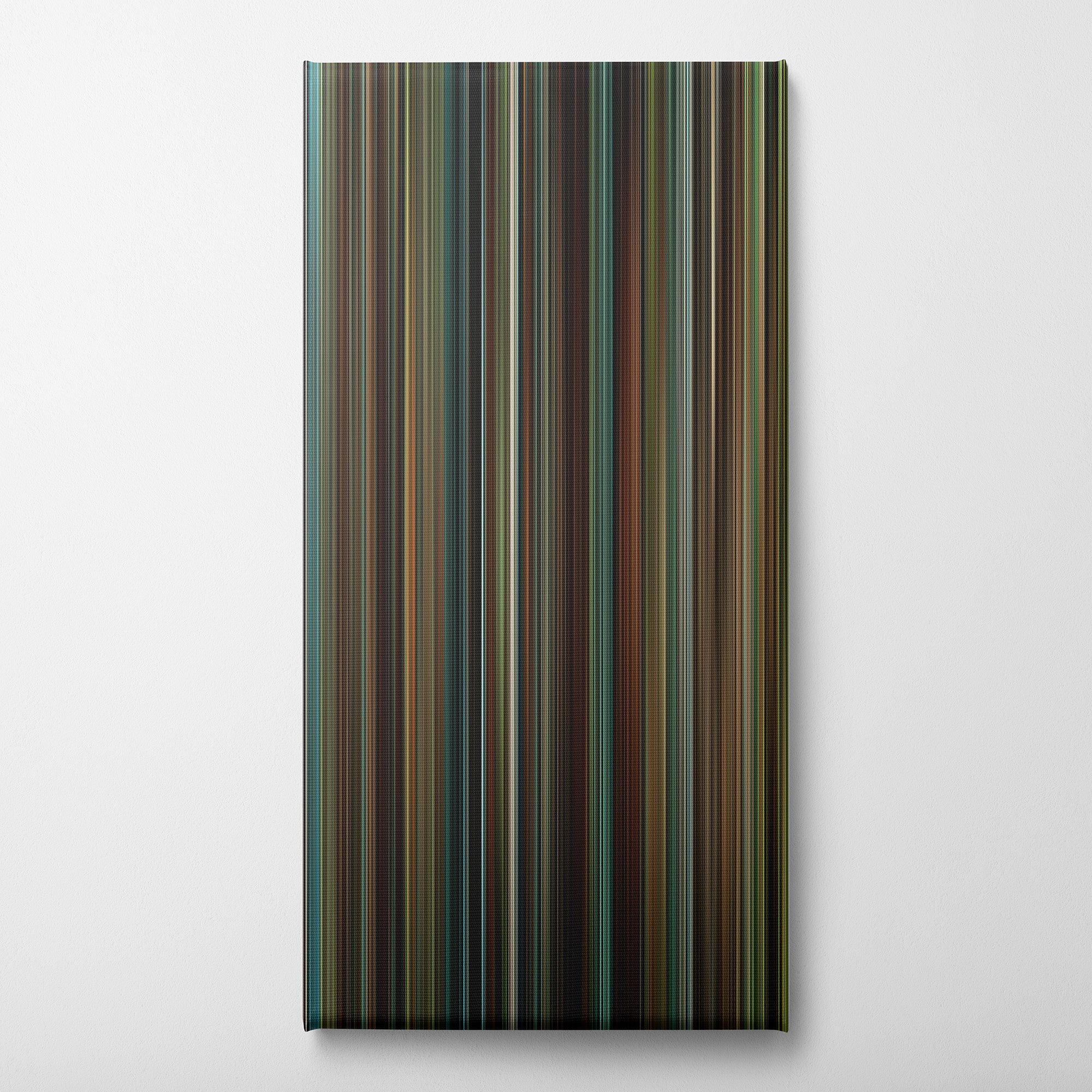 Shutter Island (2010) CineSpectrum Color Spectrum Canvas Print - Vertical on Wall