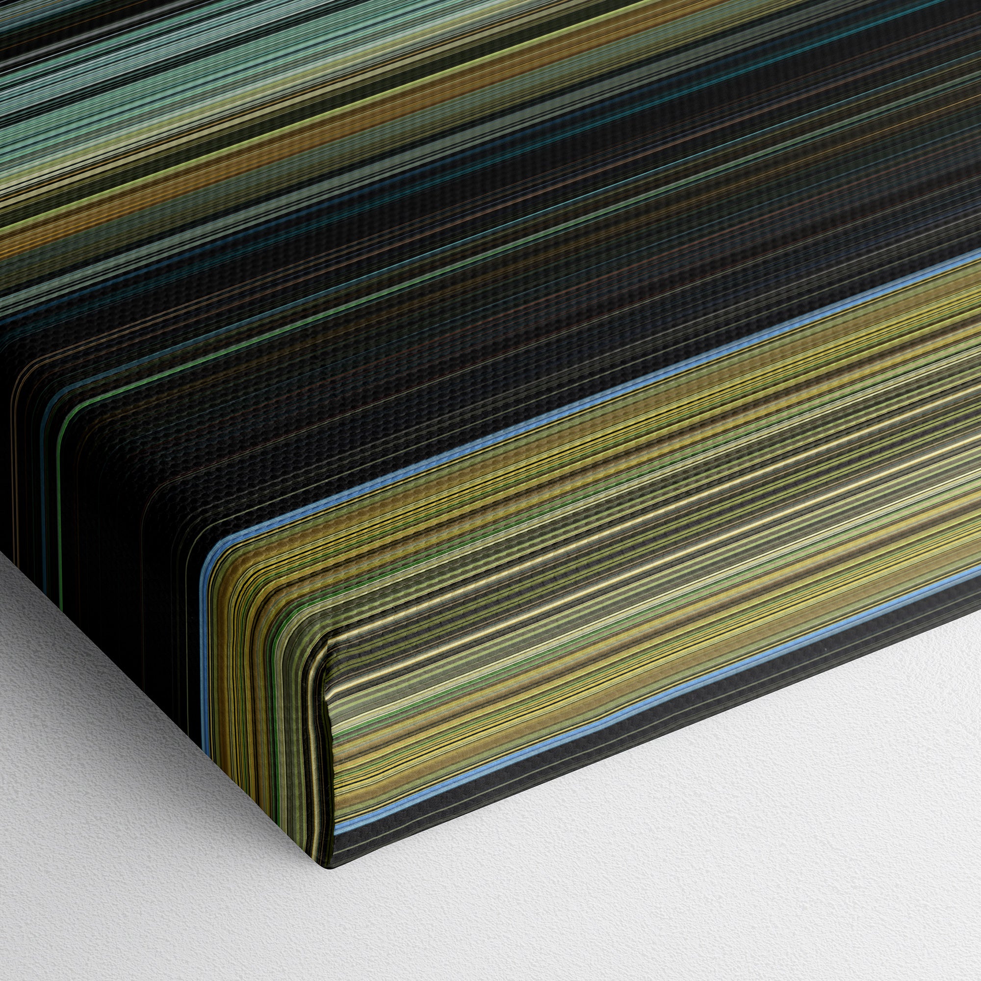 Sicario - Day of the Soldado (2018) CineSpectrum Color Spectrum Canvas Print - Close Up of Bottom of Print