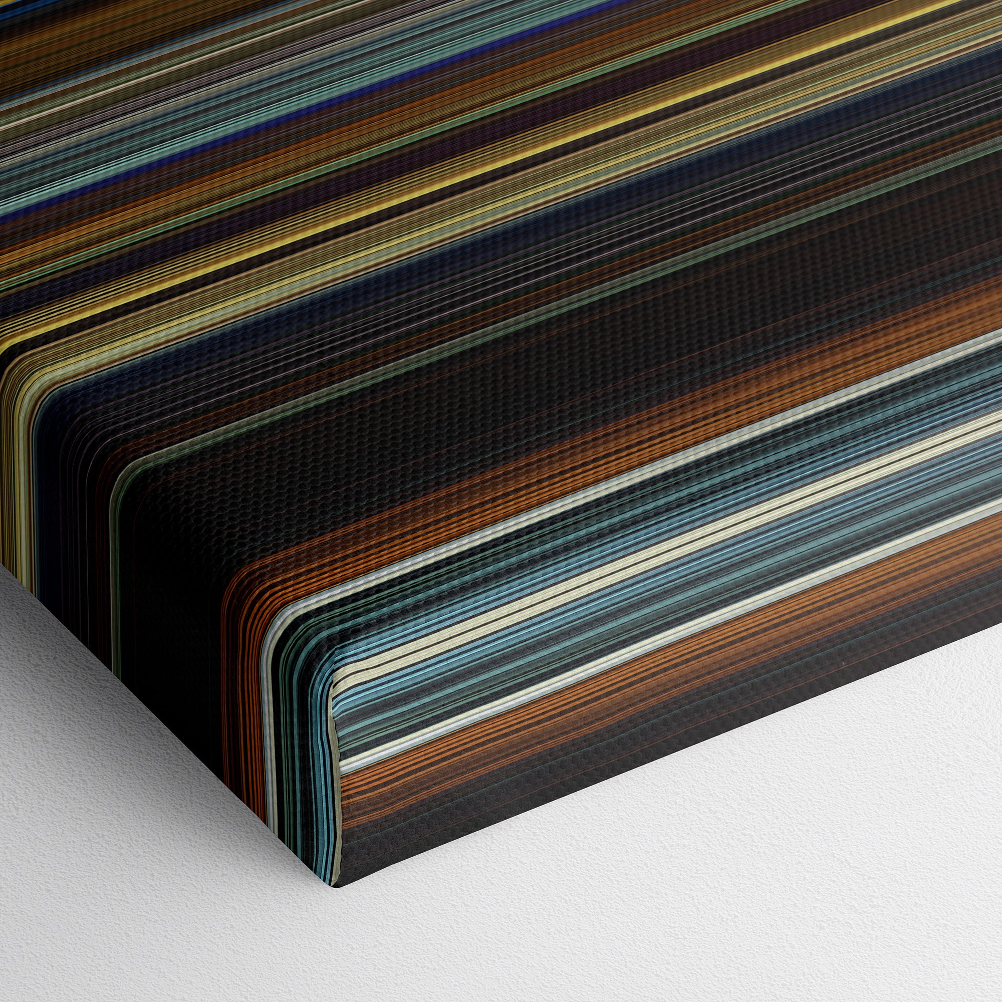 Sicario (2015) CineSpectrum Color Spectrum Canvas Print - Close Up of Bottom of Print