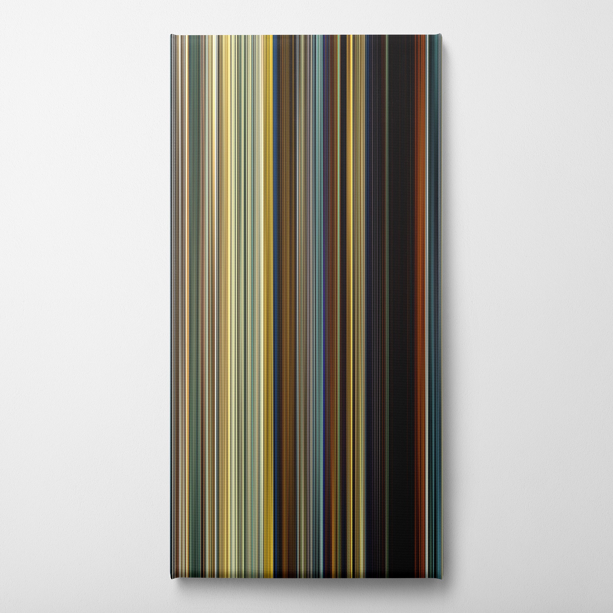 Sicario (2015) CineSpectrum Color Spectrum Canvas Print - Vertical on Wall