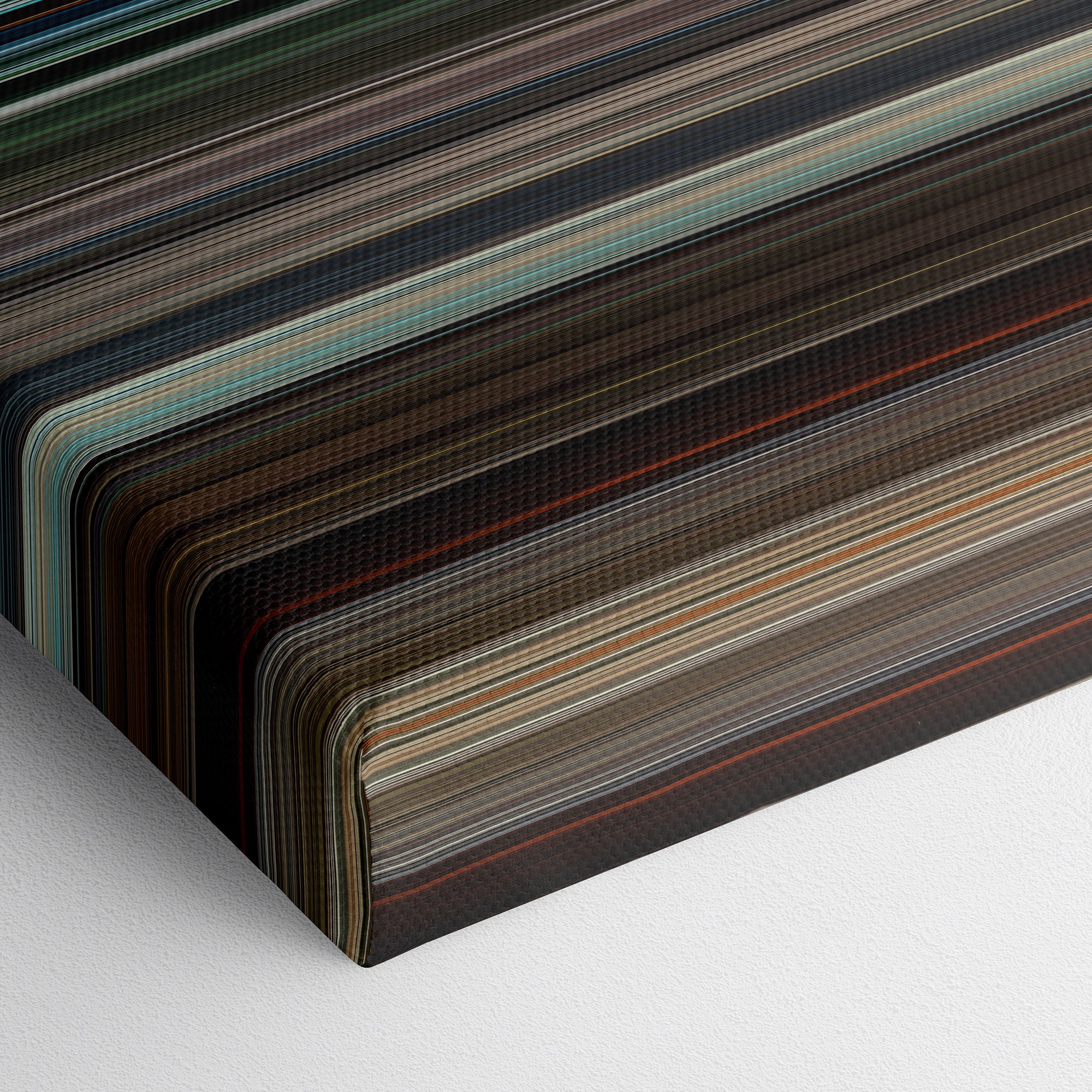 Silence (2016) CineSpectrum Color Spectrum Canvas Print - Close Up of Bottom of Print