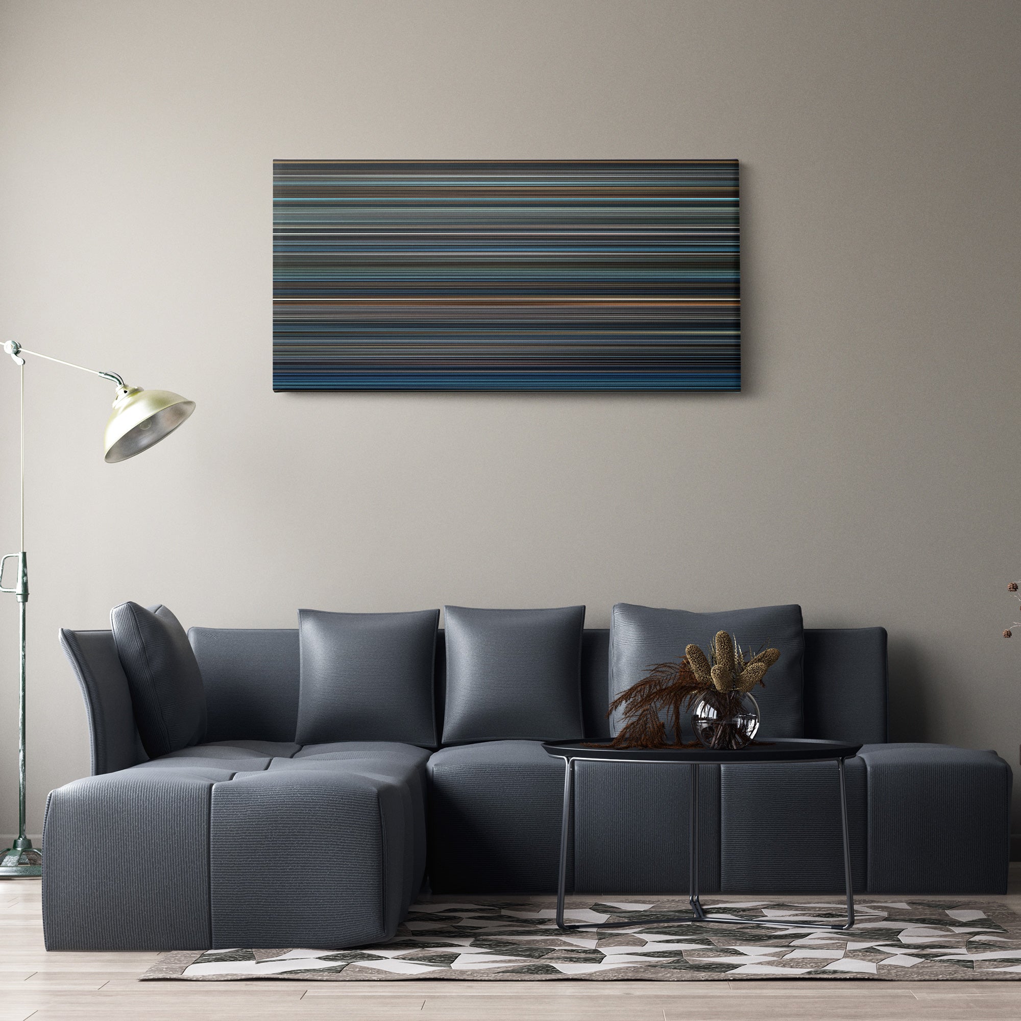 Sleepy Hollow (1999) CineSpectrum Color Spectrum Canvas Print - Hanging Horizontal on Wall in Room