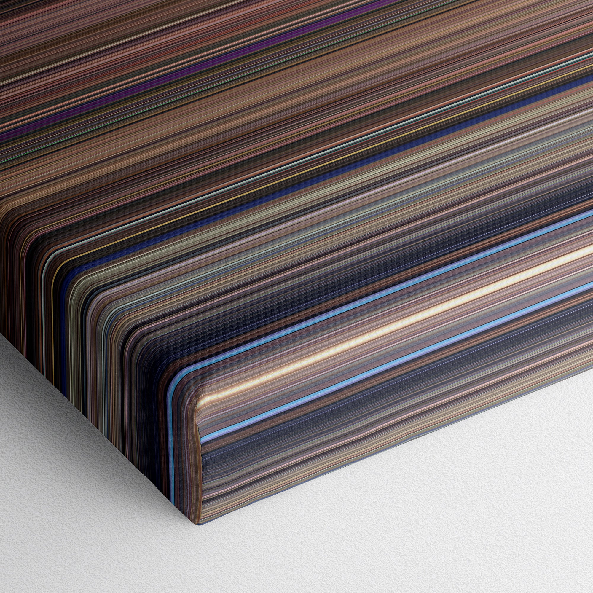 Snow White and the Seven Dwarfs (1937) CineSpectrum Color Spectrum Canvas Print - Close Up of Bottom of Print