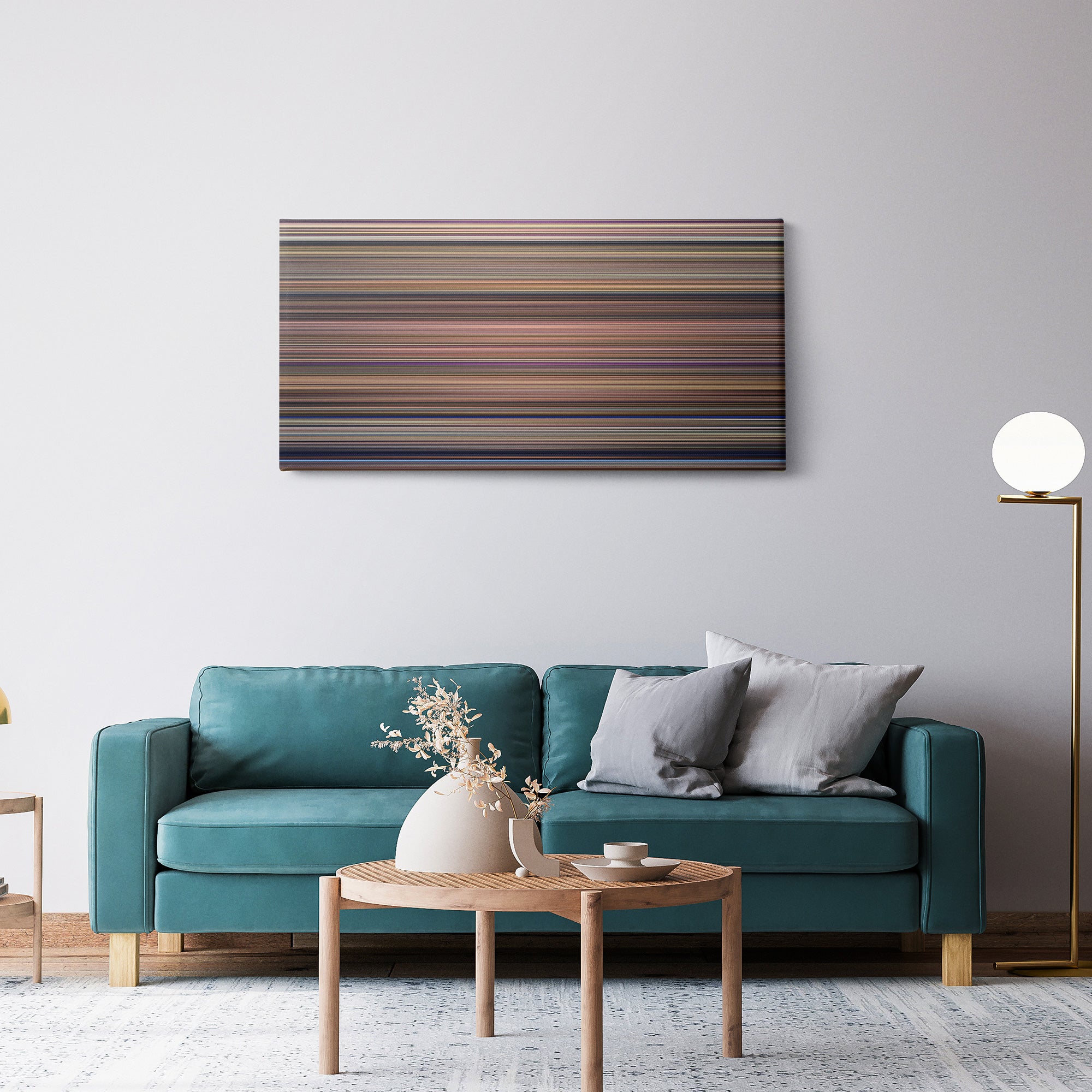 Snow White and the Seven Dwarfs (1937) CineSpectrum Color Spectrum Canvas Print - Hanging Horizontal on Wall in Room