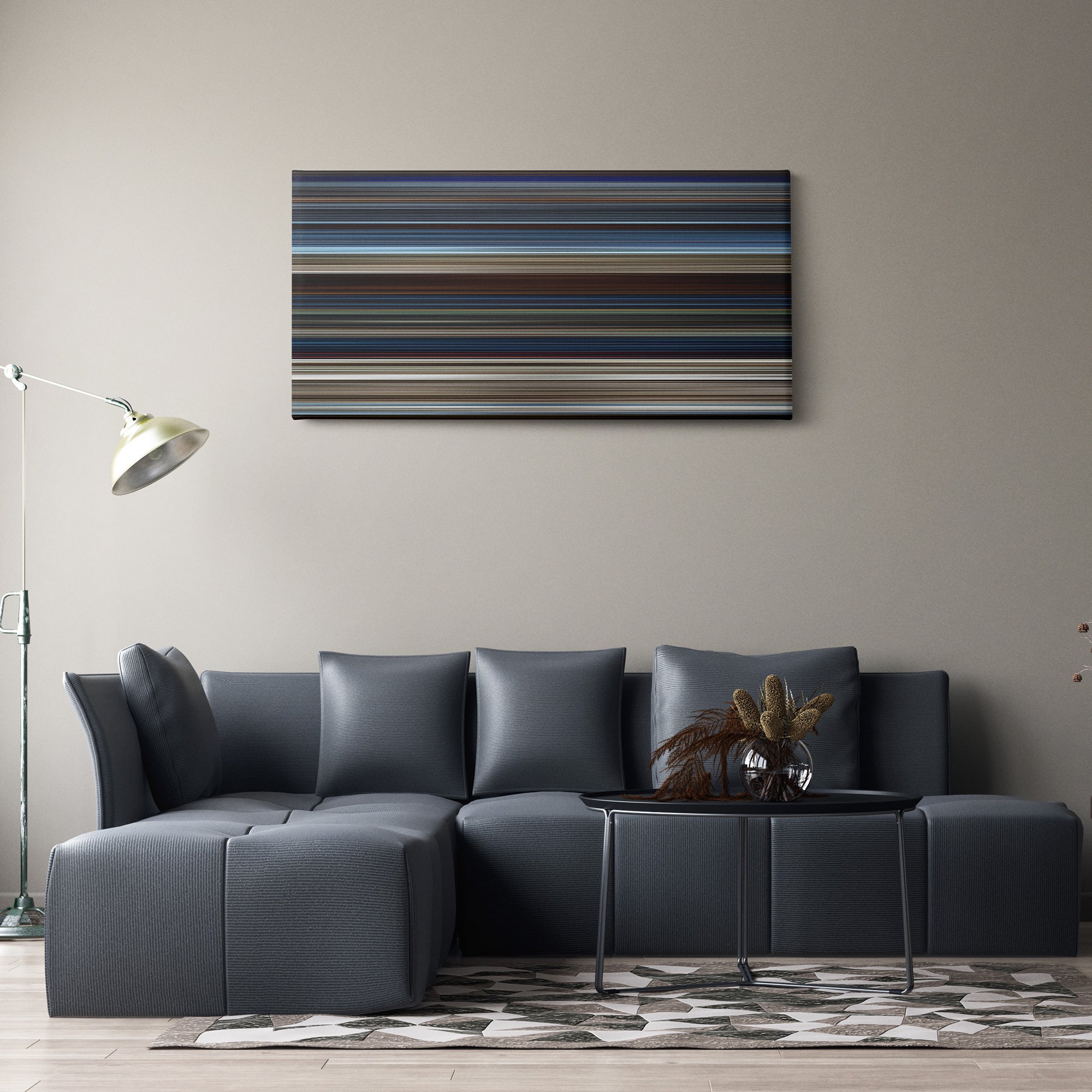 Solo - A Star Wars Story (2018) CineSpectrum Color Spectrum Canvas Print - Hanging Horizontal on Wall in Room