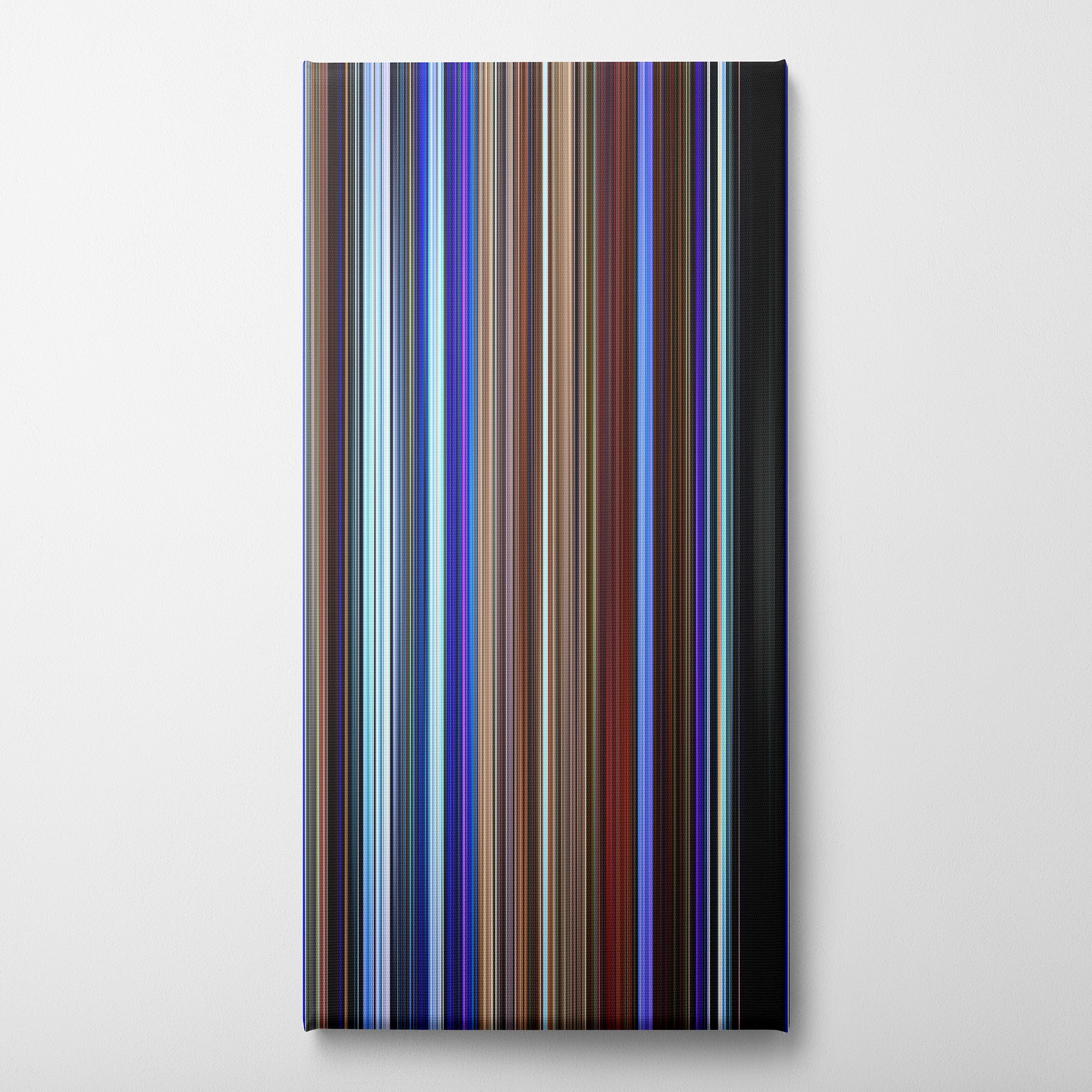 Soul (2020) CineSpectrum Color Spectrum Canvas Print - Vertical on Wall