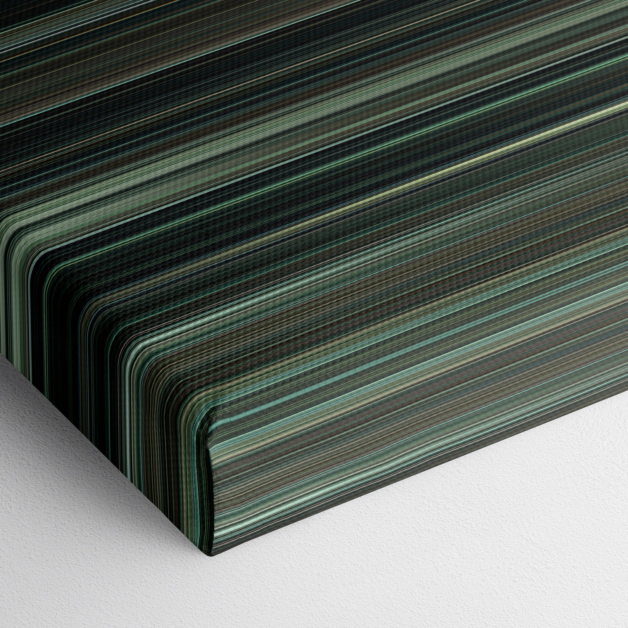 Source Code (2011) CineSpectrum Color Spectrum Canvas Print - Close Up of Bottom of Print