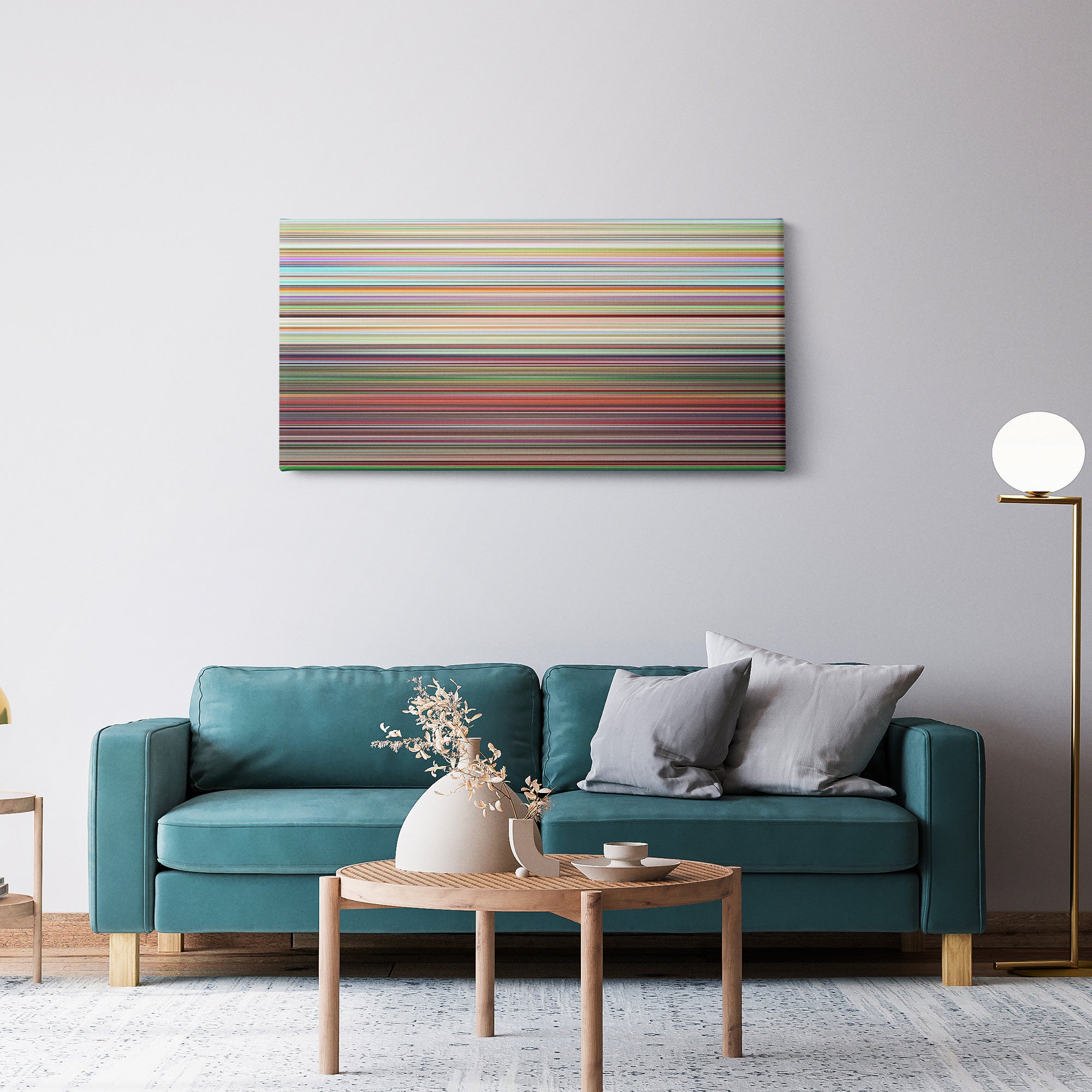 South Park - Bigger Longer and Uncut (1999) CineSpectrum Color Spectrum Canvas Print - Hanging Horizontal on Wall in Room