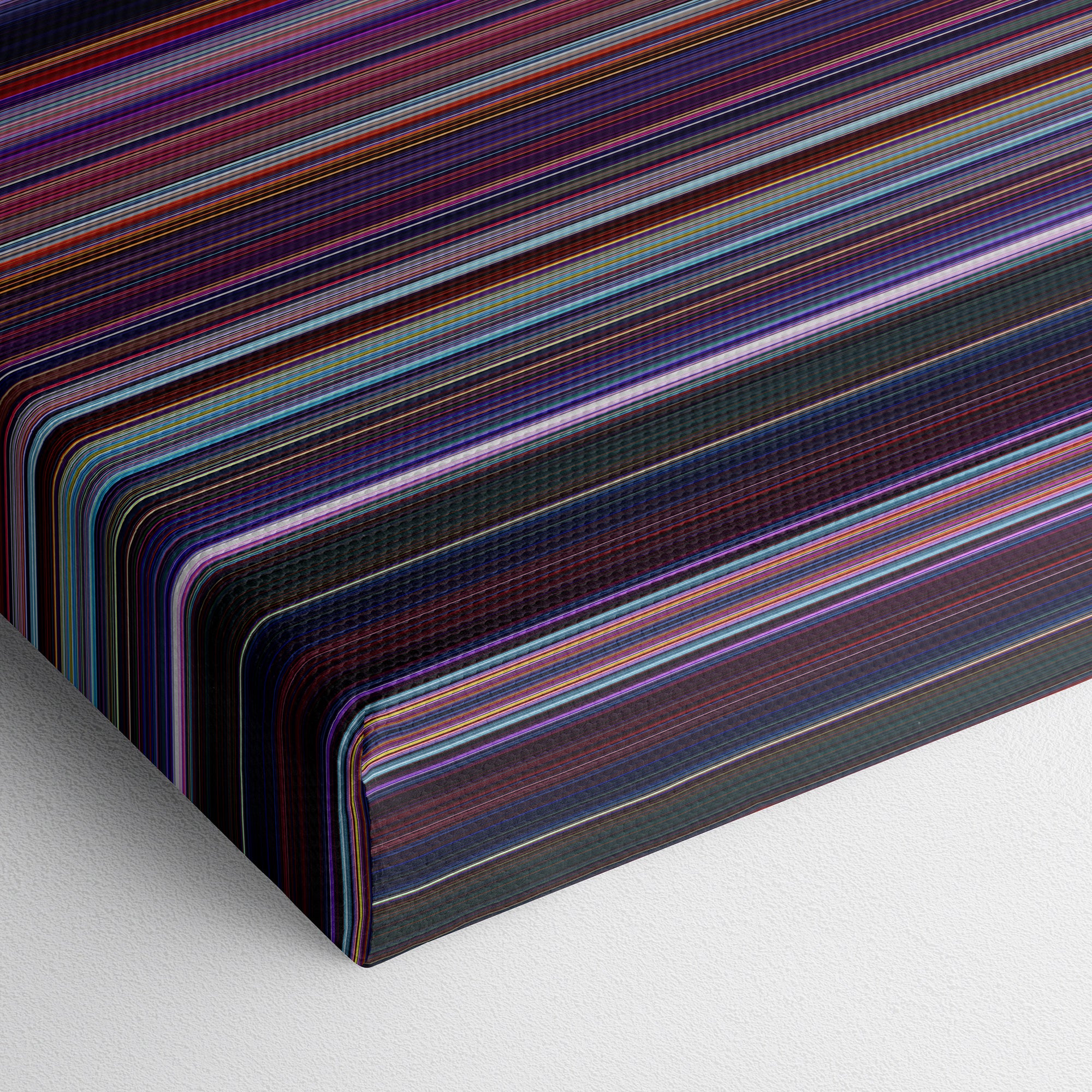 Spider-Man - Across the Spider-Verse (2023) CineSpectrum Color Spectrum Canvas Print - Close Up of Bottom of Print