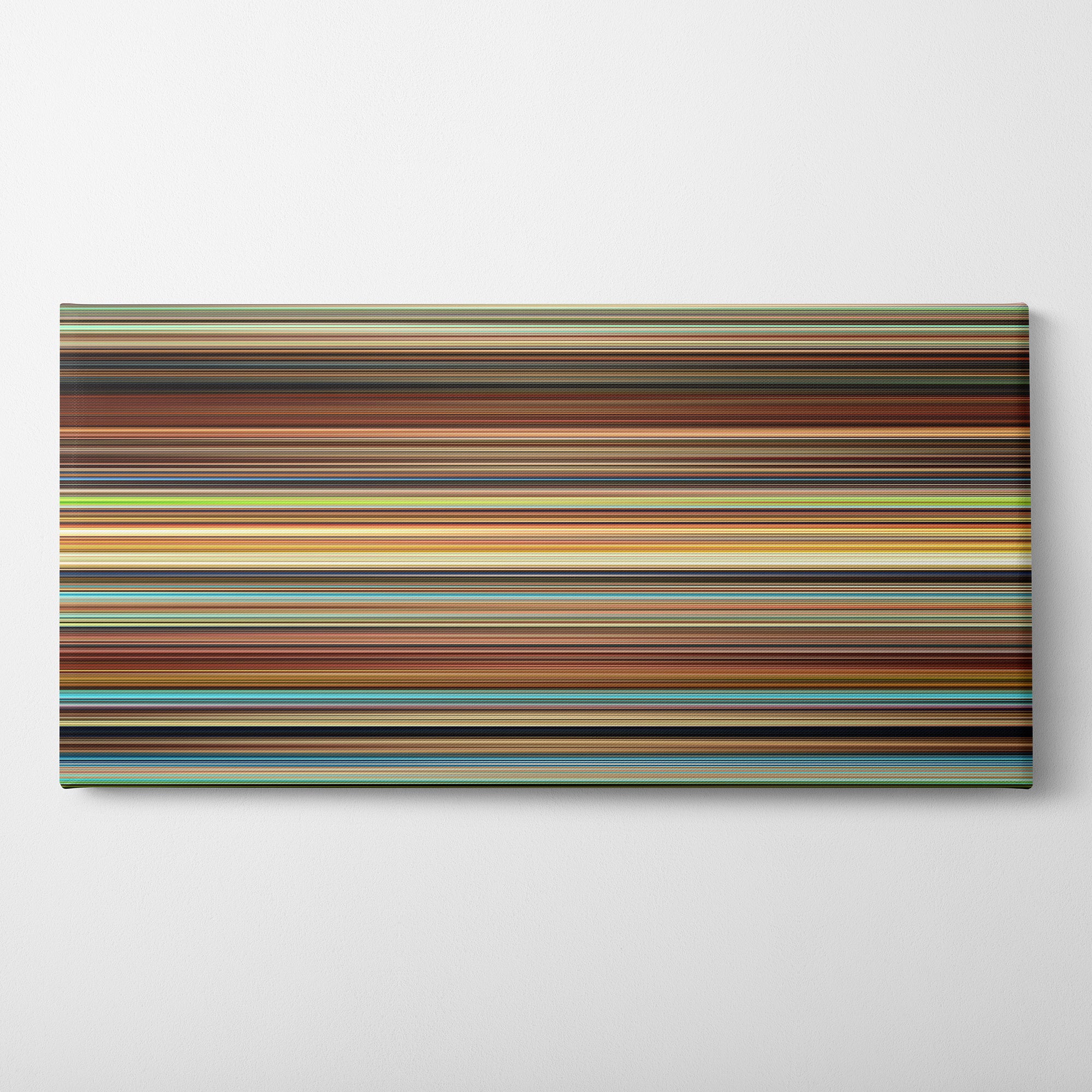 Spirited Away (2001) CineSpectrum Color Spectrum Canvas Print - Horizontal on Wall