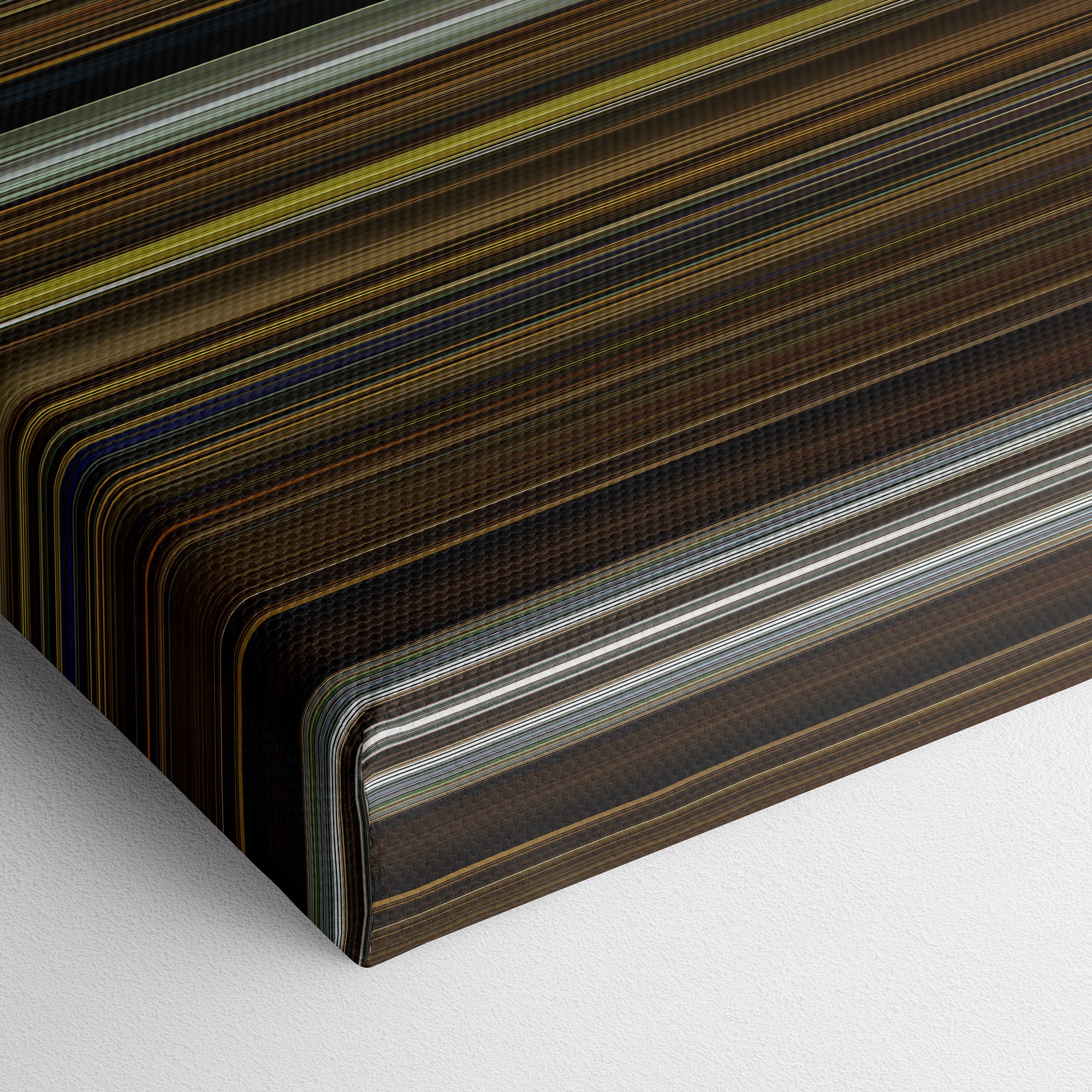 Split (2016) CineSpectrum Color Spectrum Canvas Print - Close Up of Bottom of Print