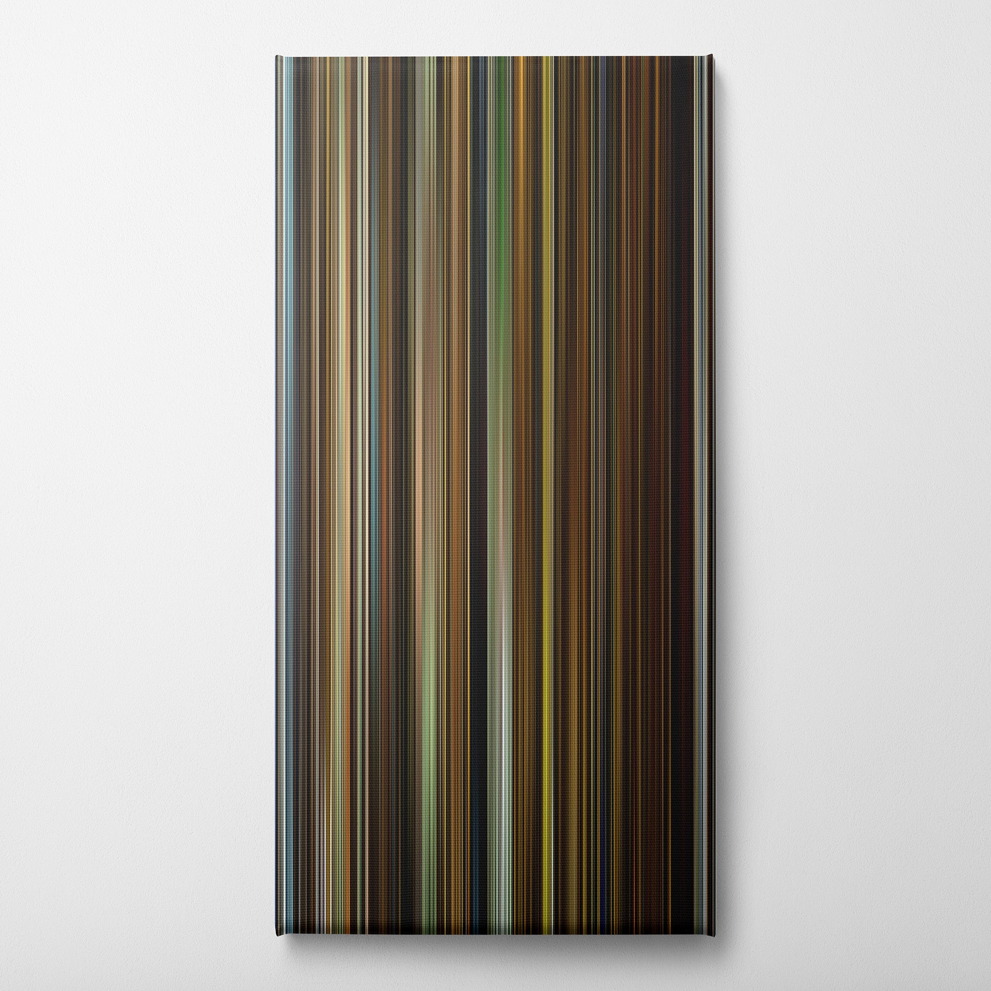 Split (2016) CineSpectrum Color Spectrum Canvas Print - Vertical on Wall
