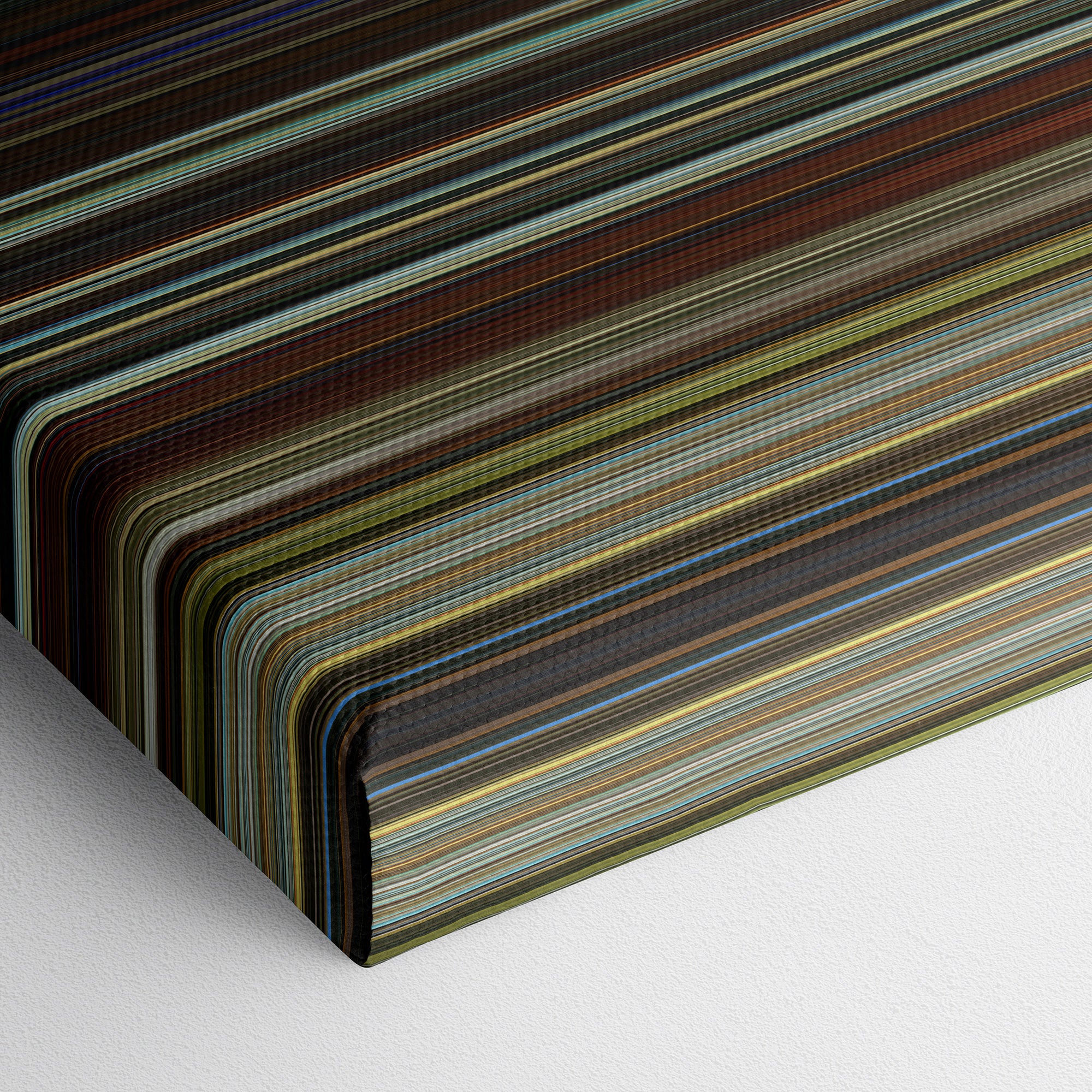 Star Trek Generations (1994) CineSpectrum Color Spectrum Canvas Print - Close Up of Bottom of Print