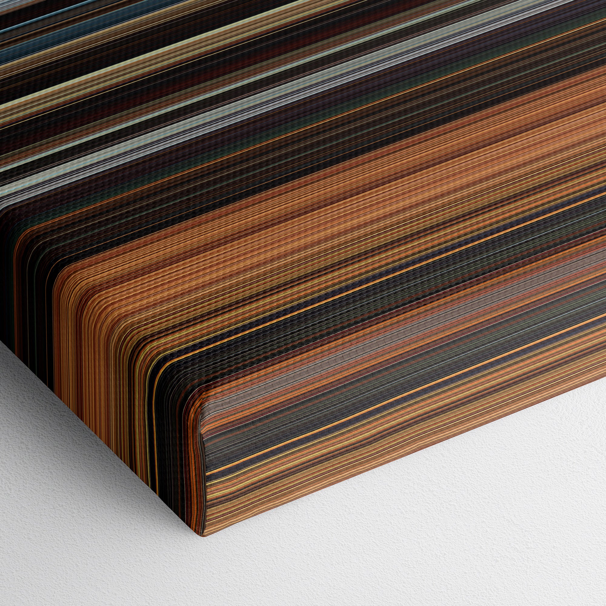 Star Wars Episode II - Attack Of The Clones (2002) CineSpectrum Color Spectrum Canvas Print - Close Up of Bottom of Print