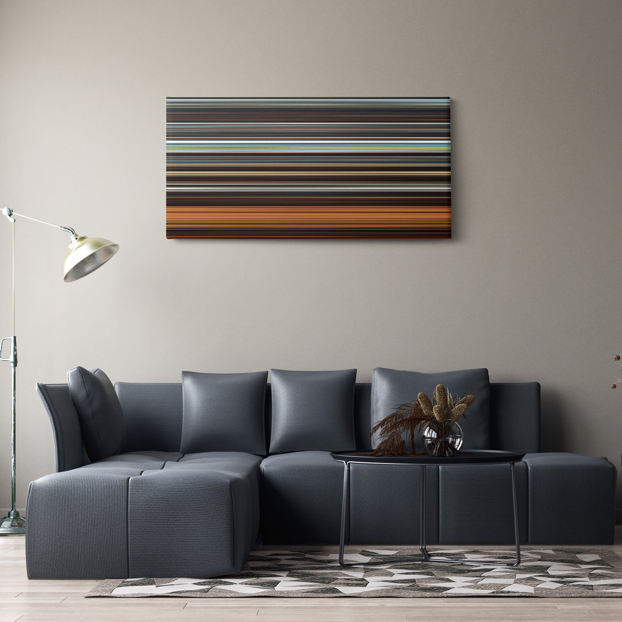 Star Wars Episode II - Attack Of The Clones (2002) CineSpectrum Color Spectrum Canvas Print - Hanging Horizontal on Wall in Room