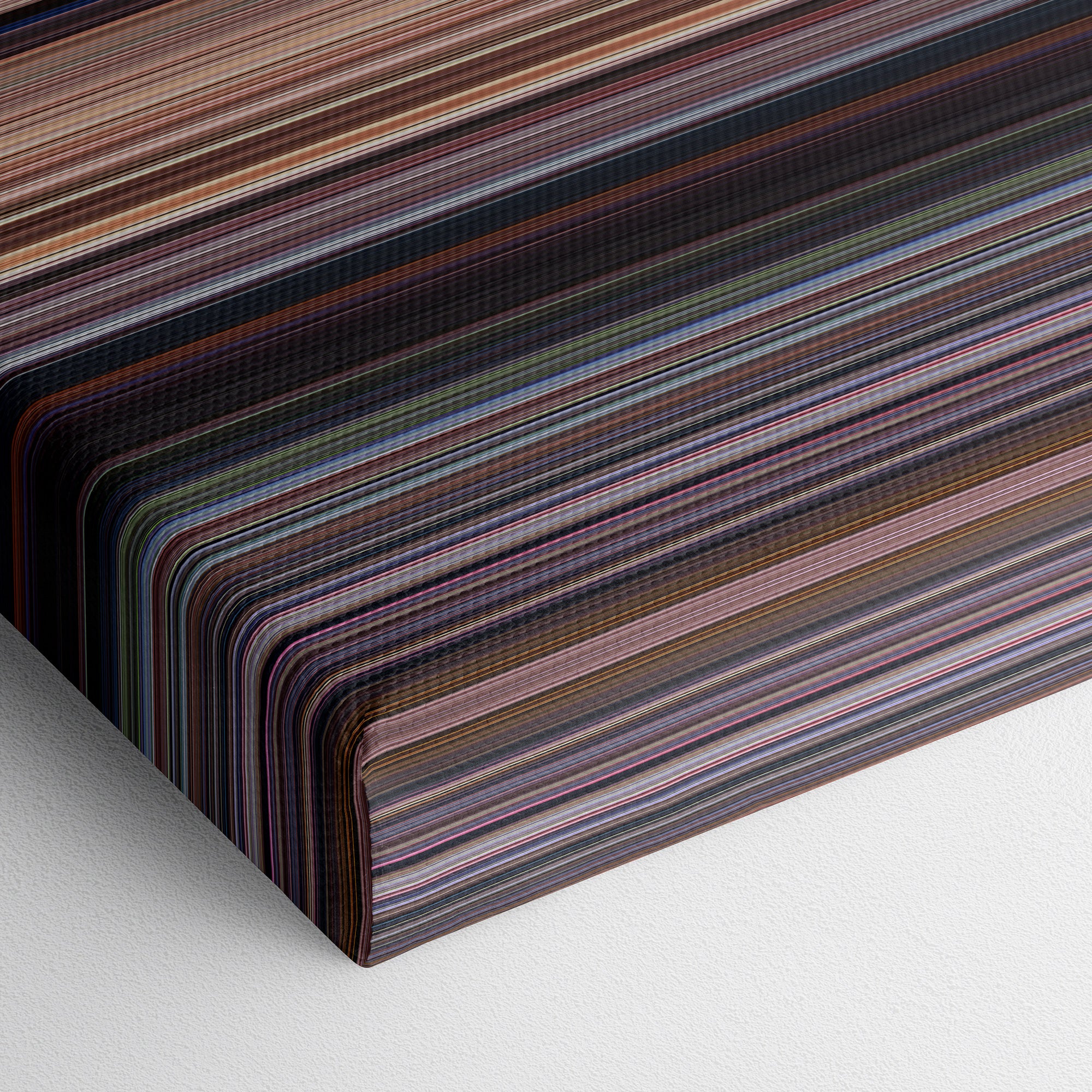 Star Wars Episode I - The Phantom Menace (1999) CineSpectrum Color Spectrum Canvas Print - Close Up of Bottom of Print