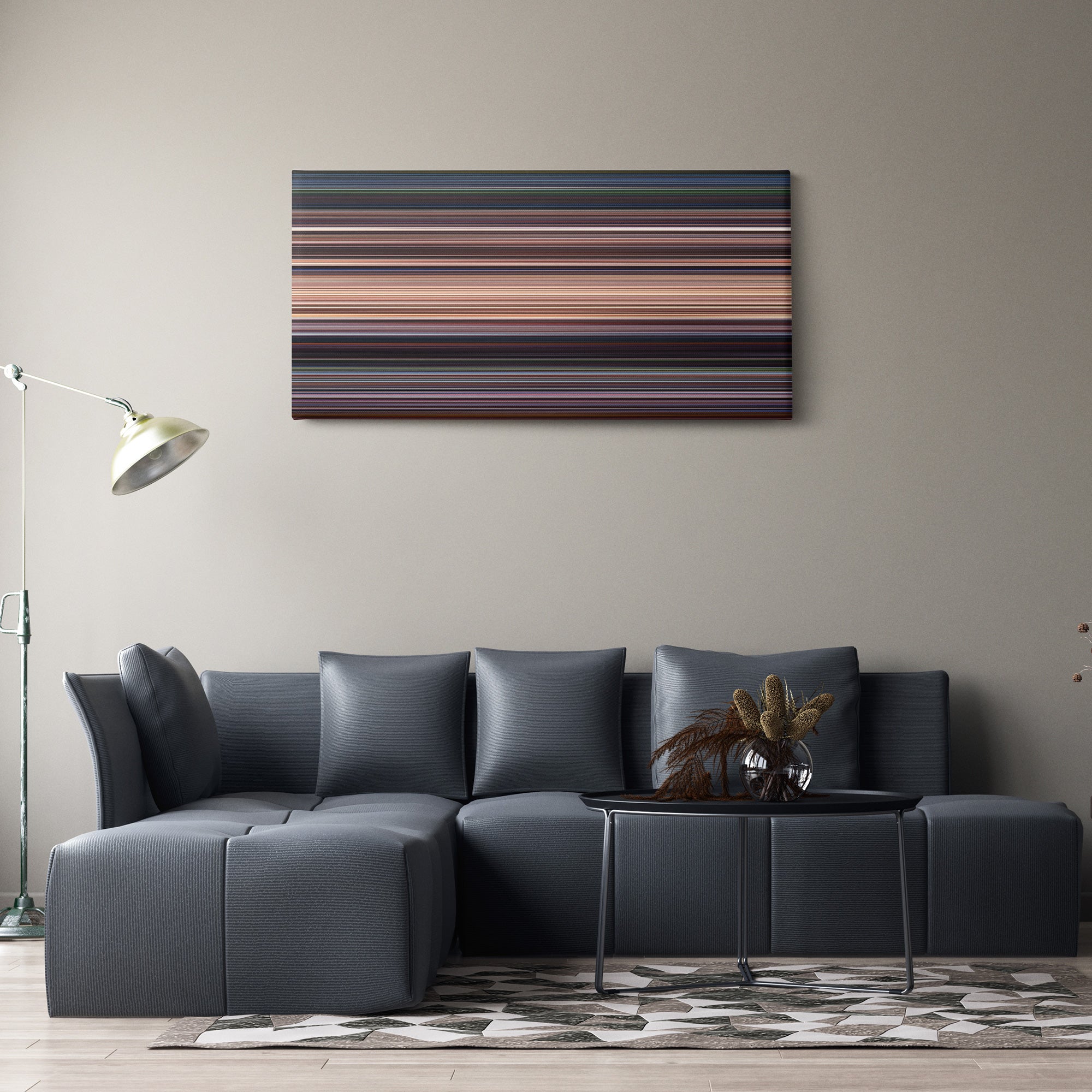 Star Wars Episode I - The Phantom Menace (1999) CineSpectrum Color Spectrum Canvas Print - Hanging Horizontal on Wall in Room