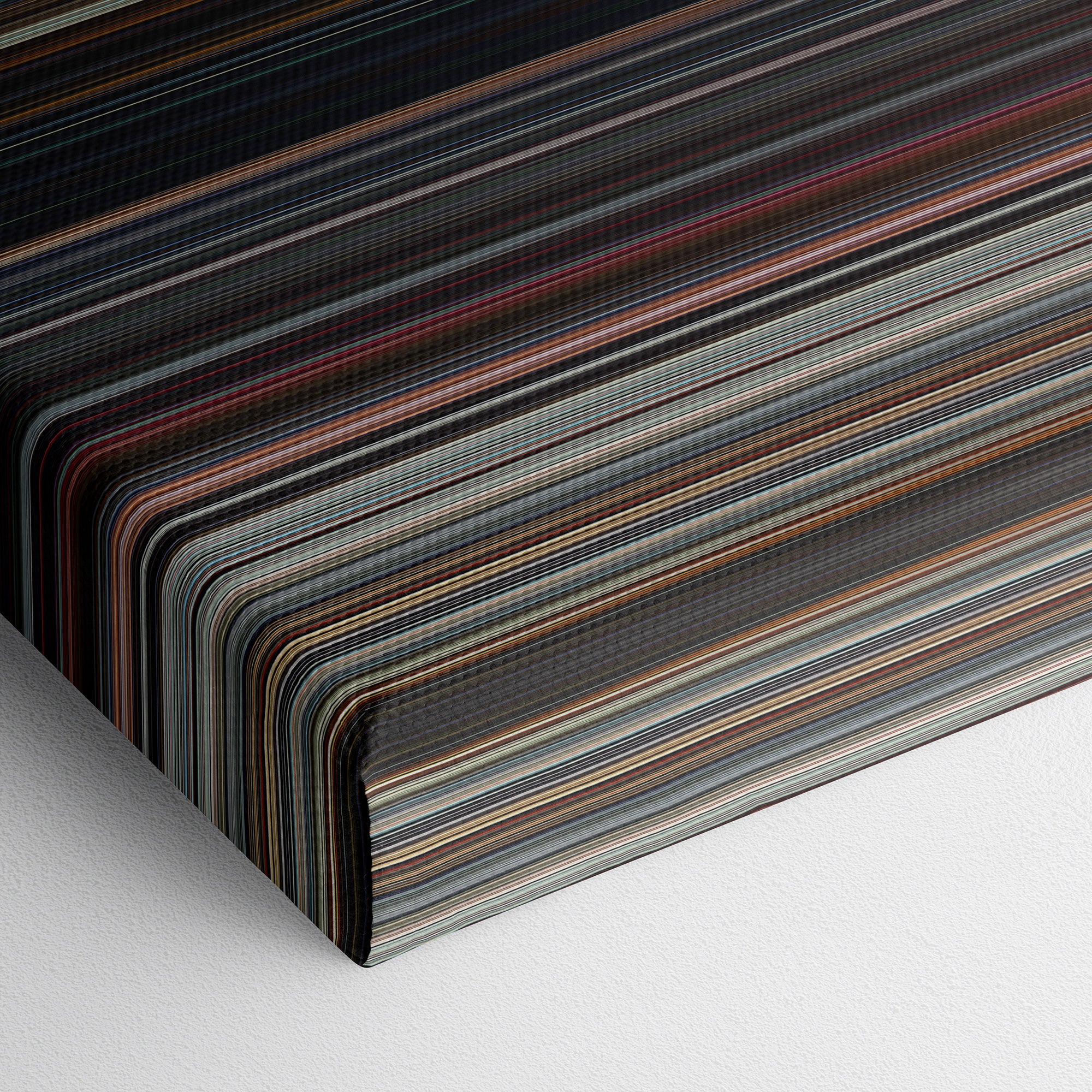 Star Wars Episode VIII - The Last Jedi (2017) CineSpectrum Color Spectrum Canvas Print - Close Up of Bottom of Print