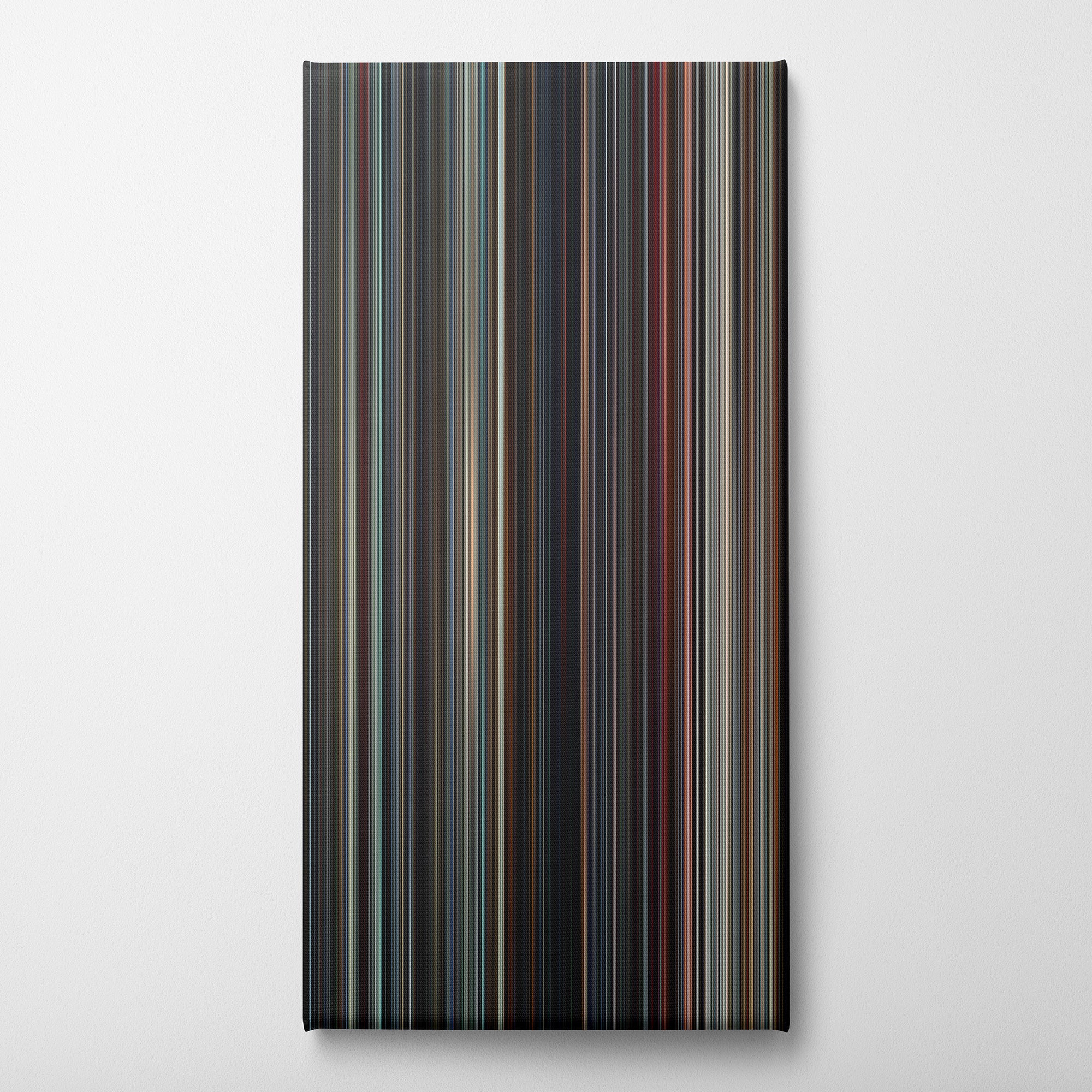 Star Wars Episode VIII - The Last Jedi (2017) CineSpectrum Color Spectrum Canvas Print - Vertical on Wall